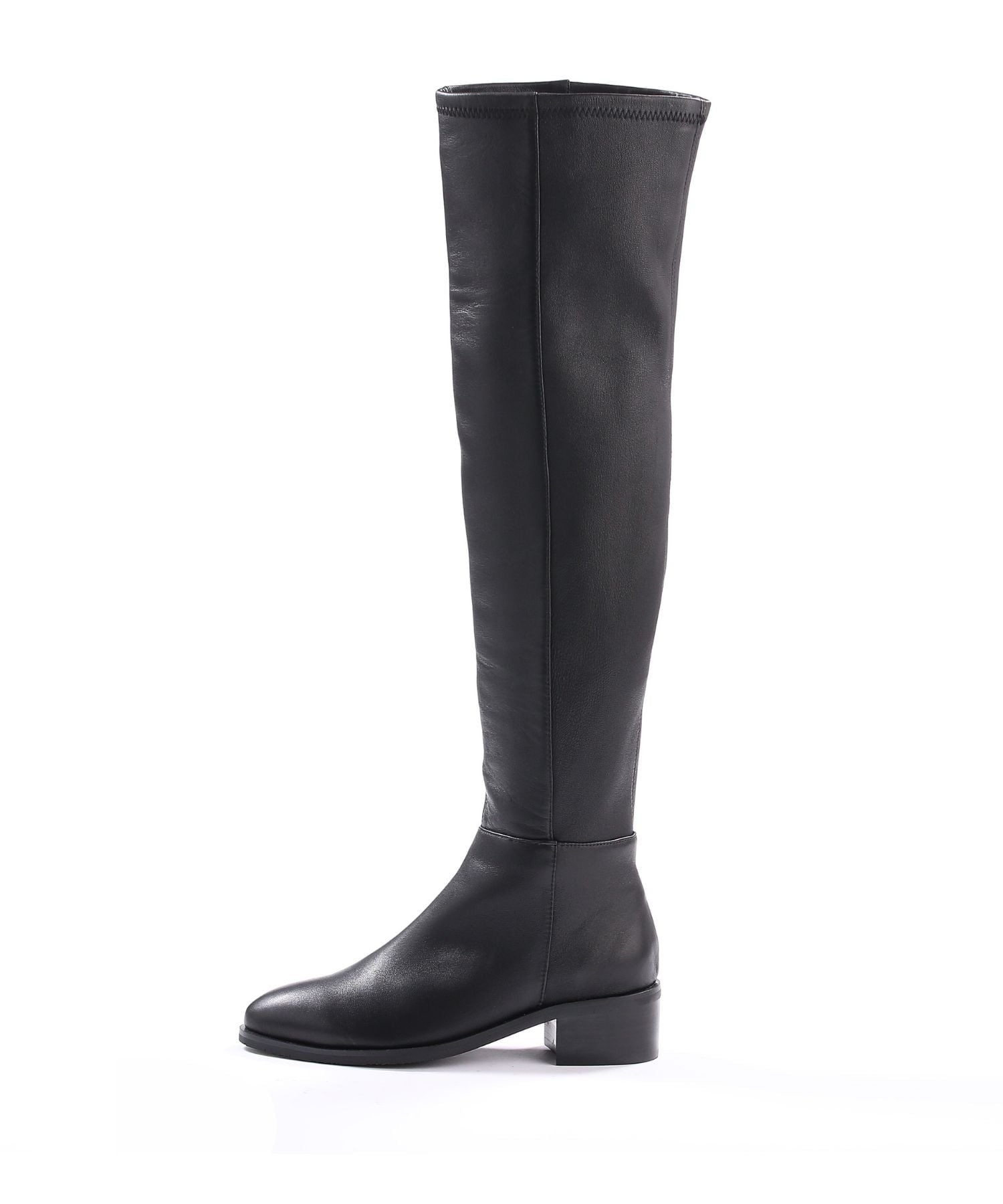 SEVEN TWELVE THIRTY｜レザーストレッチニーハイブーツ | Rakuten