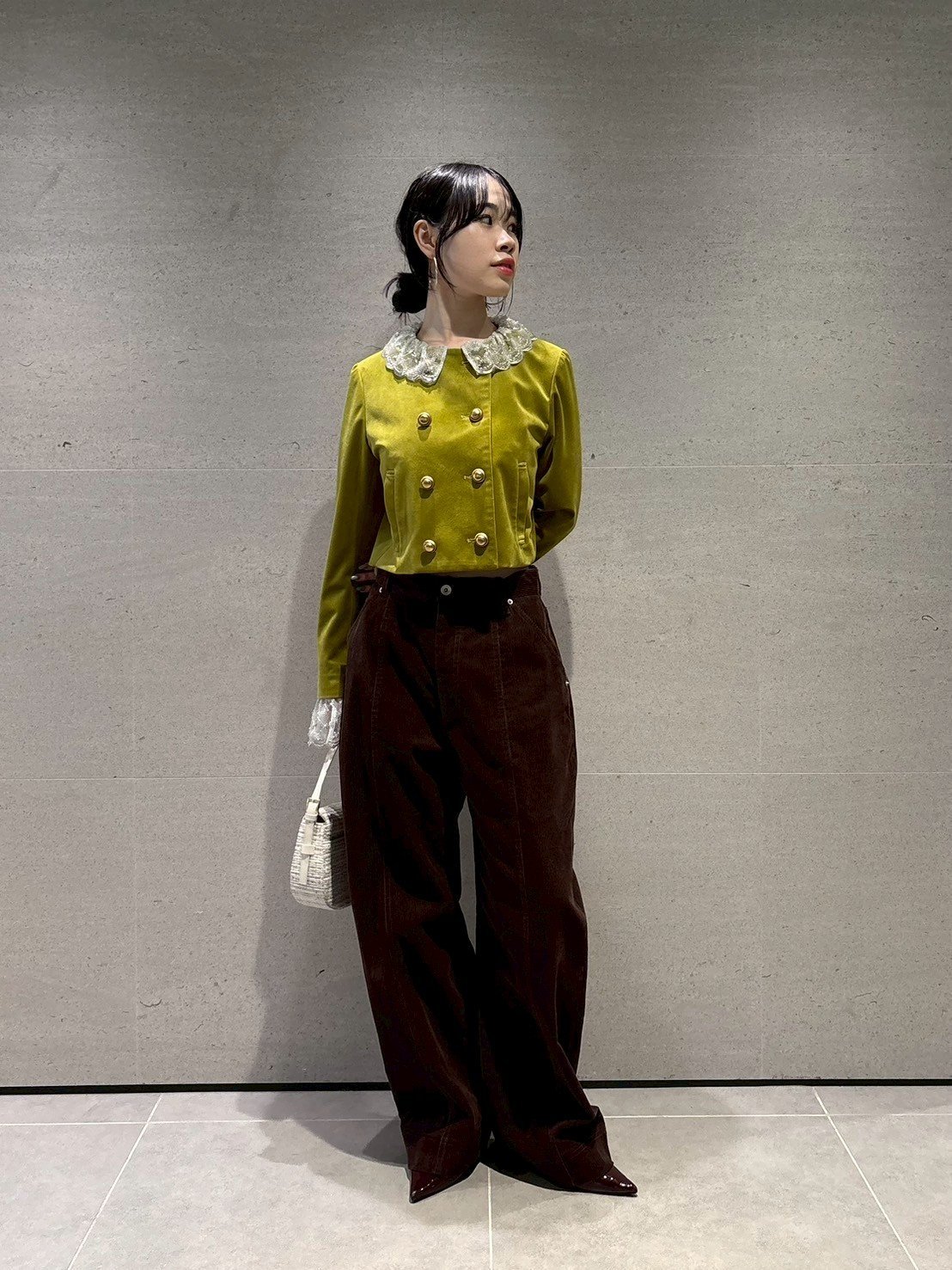 LILY BROWN｜[L.B CANDY STOCK]スカラップビジューアタッチド