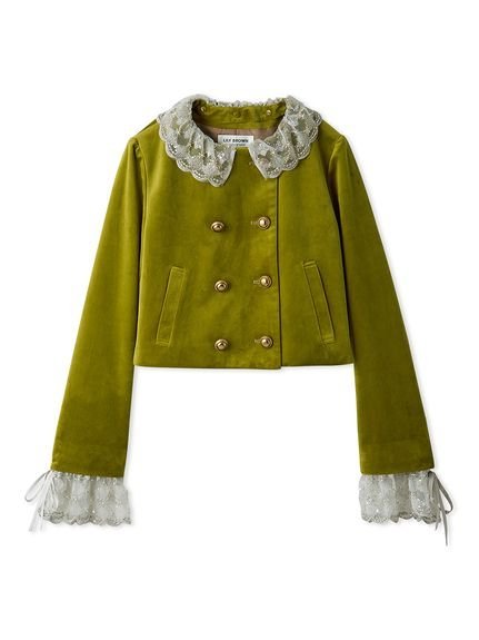 LILY BROWN｜[L.B CANDY STOCK]スカラップビジューアタッチド