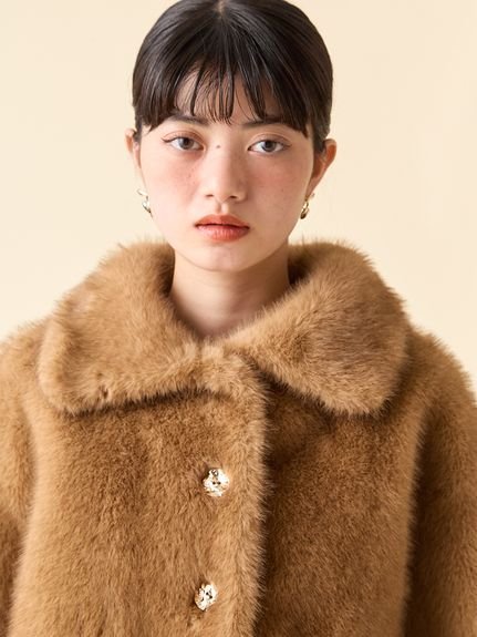 LILY BROWN｜バリエファーショートコート | Rakuten Fashion(楽天