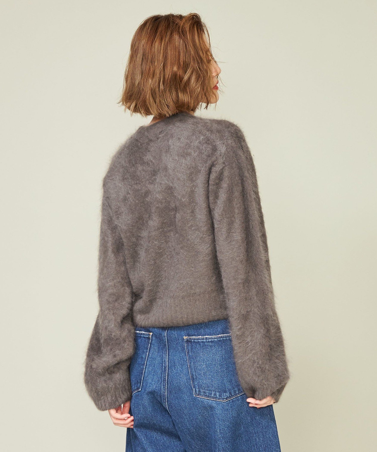 conte カシミアファーVネックカーディガン UNITED ARROWS LTD. OUTLET｜<conte>カシミヤ ファー Vネック