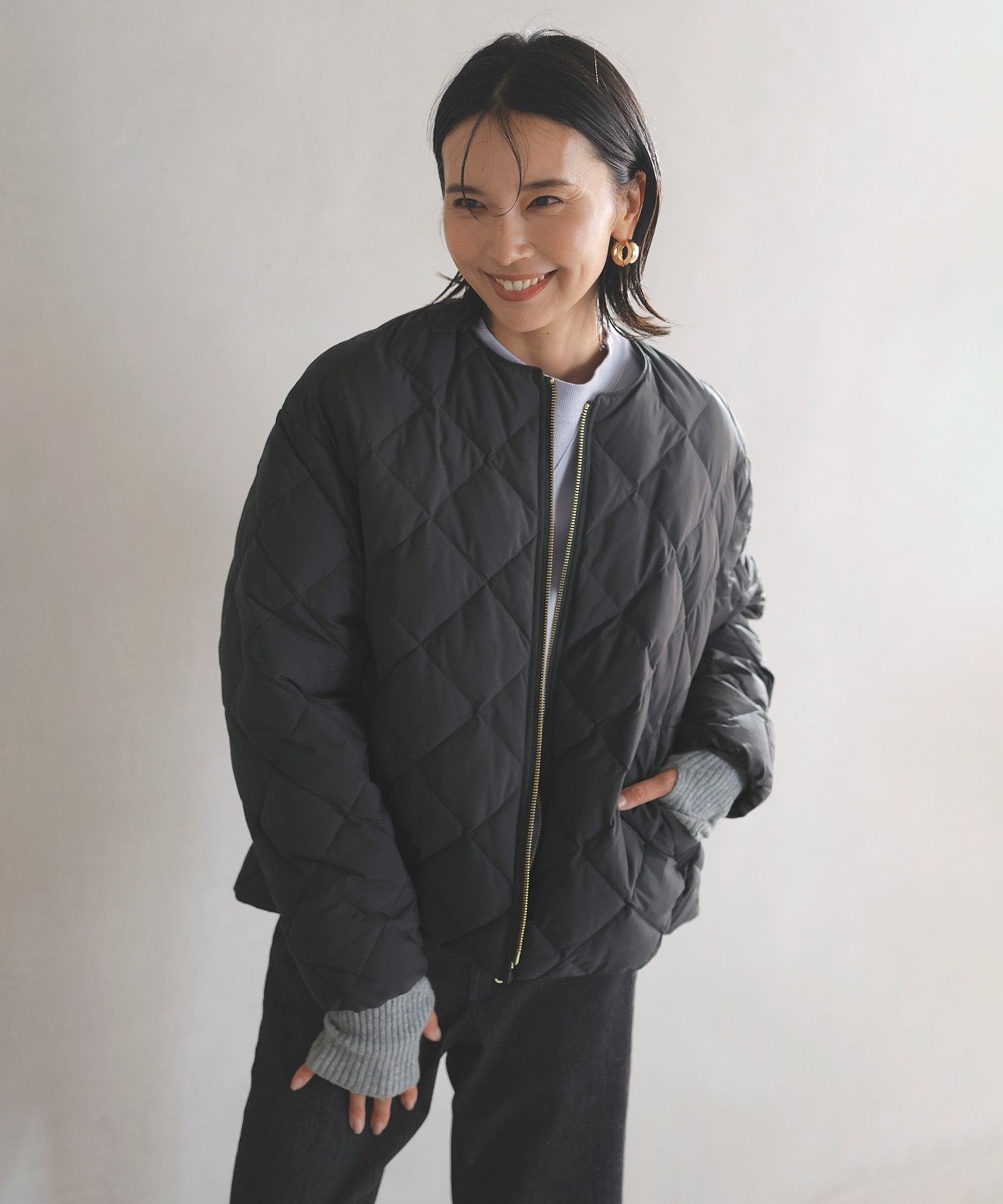 UNFILO｜【TAION×UNFILO】キルティングダウン ショート丈ブルゾン