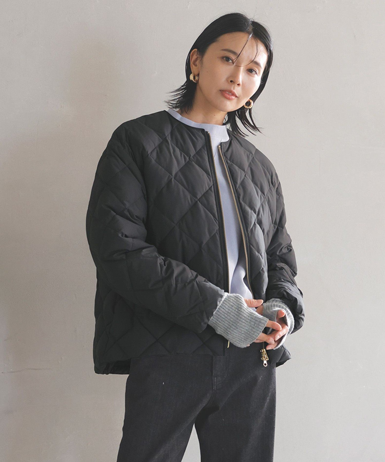 UNFILO｜【TAION×UNFILO】キルティングダウン ショート丈ブルゾン