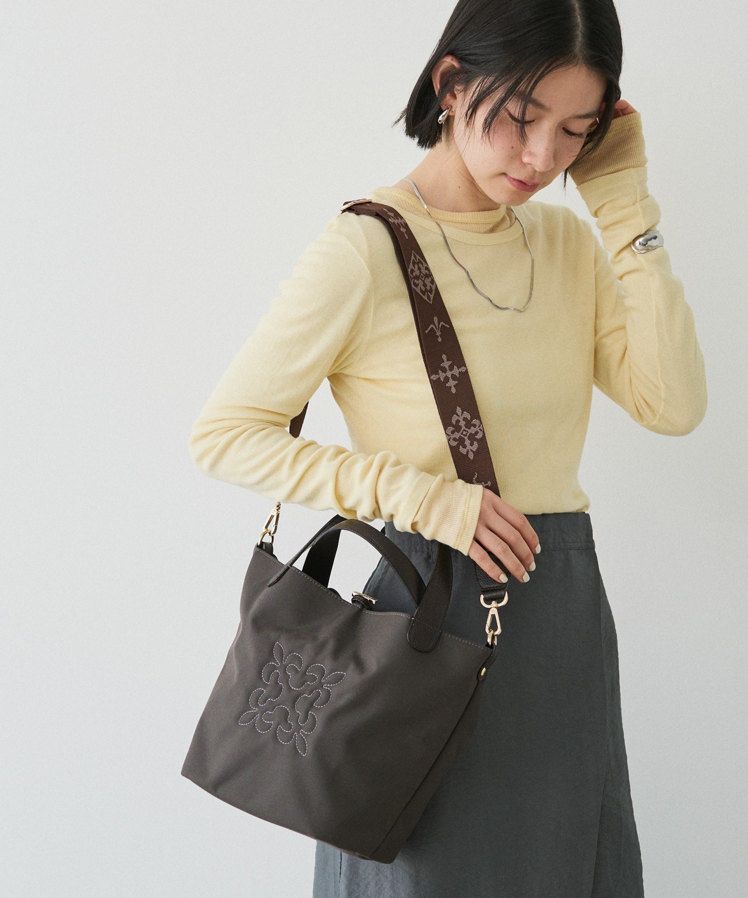 russet｜【20%ポイントバック】コーデュラナイロン2WAYミニトート