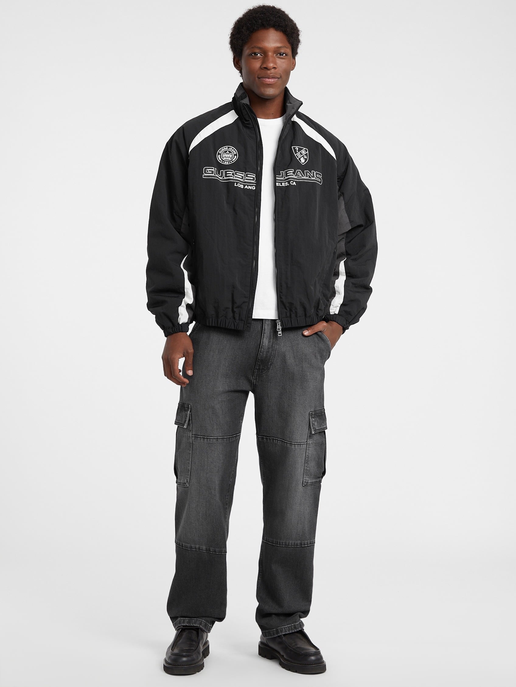 GUESS｜GUESS JEANS ナイロンジャケット (M)Winbreaker Jacket