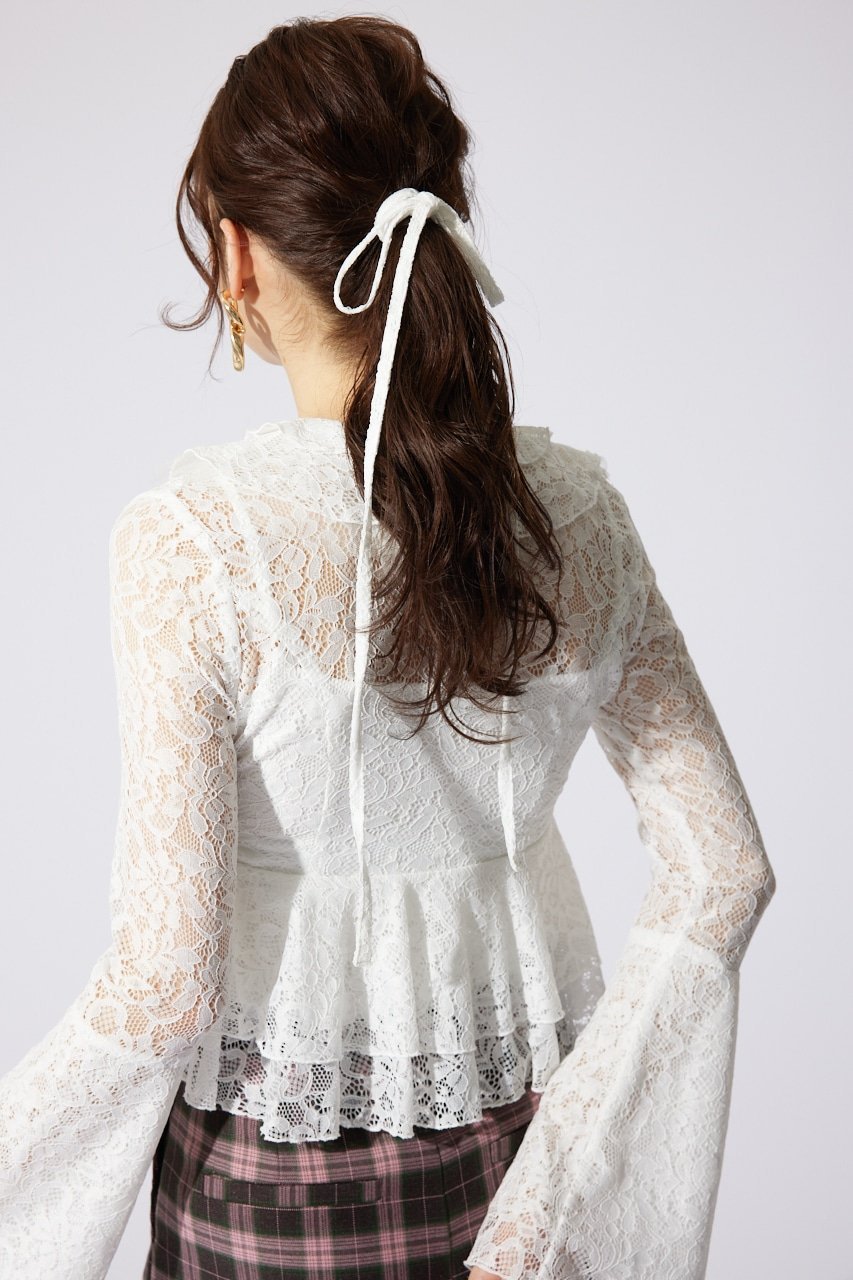 rienda｜【岡崎紗絵さん着用アイテム】フリルレースブラウス | Rakuten