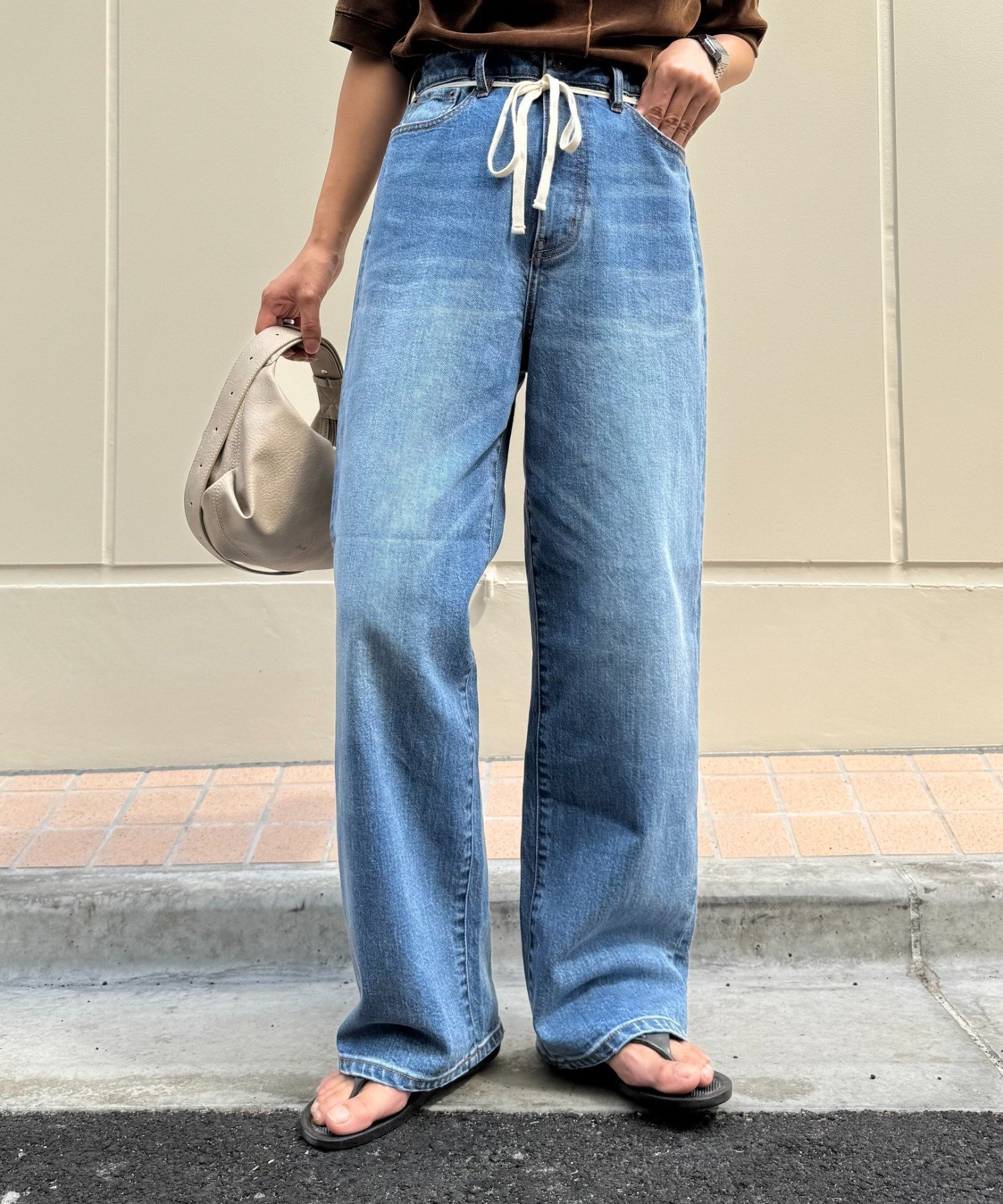 CIAOPANIC TYPY｜【HENRY】vintagedenim/ウエスト紐ベルト付きワイド