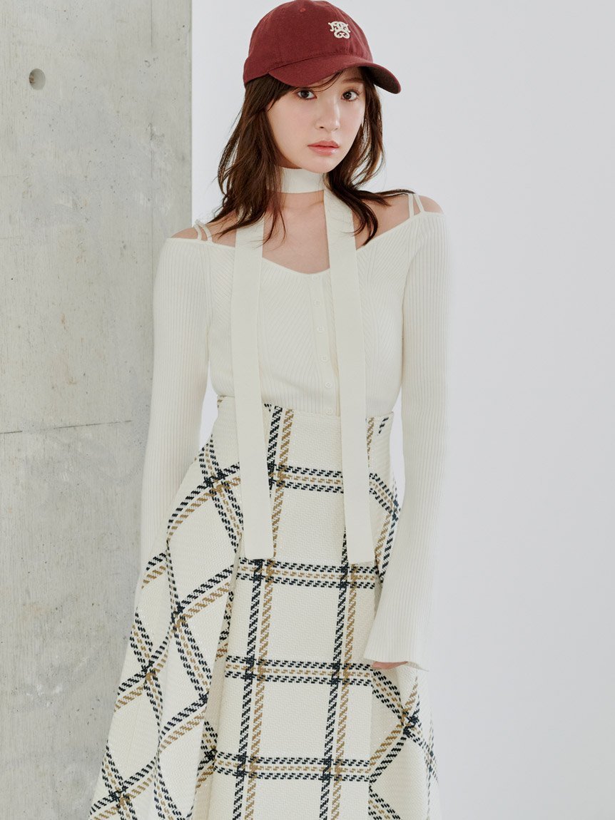 SNIDEL｜タイ付きニットプルオーバー | Rakuten Fashion(楽天