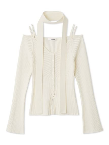 SNIDEL｜タイ付きニットプルオーバー | Rakuten Fashion(楽天