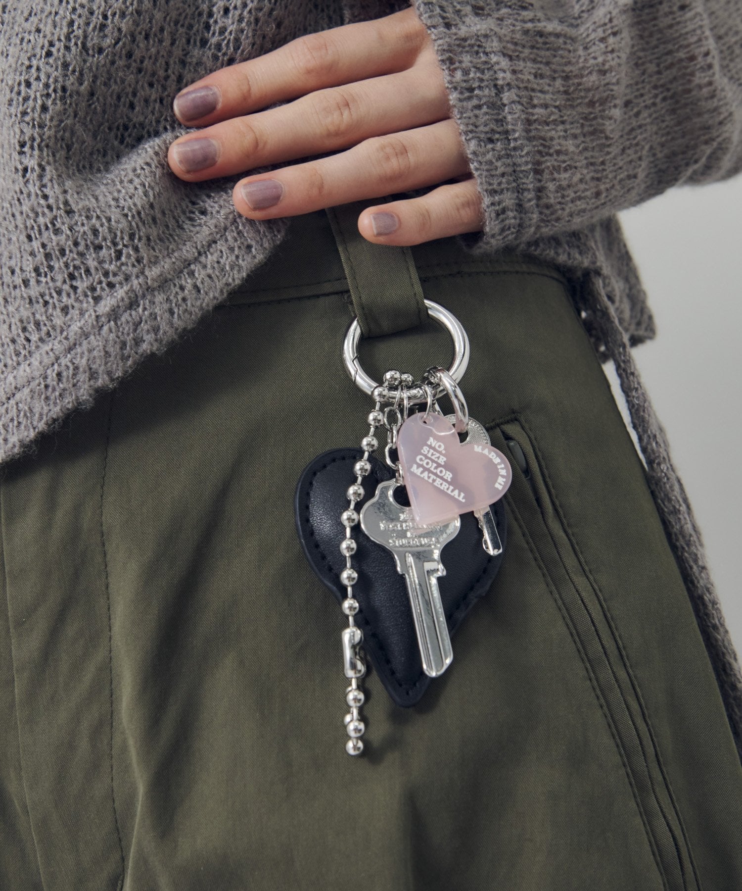 GOLDY｜レザー タッチ ハート バッグ チャーム | Rakuten Fashion(楽天