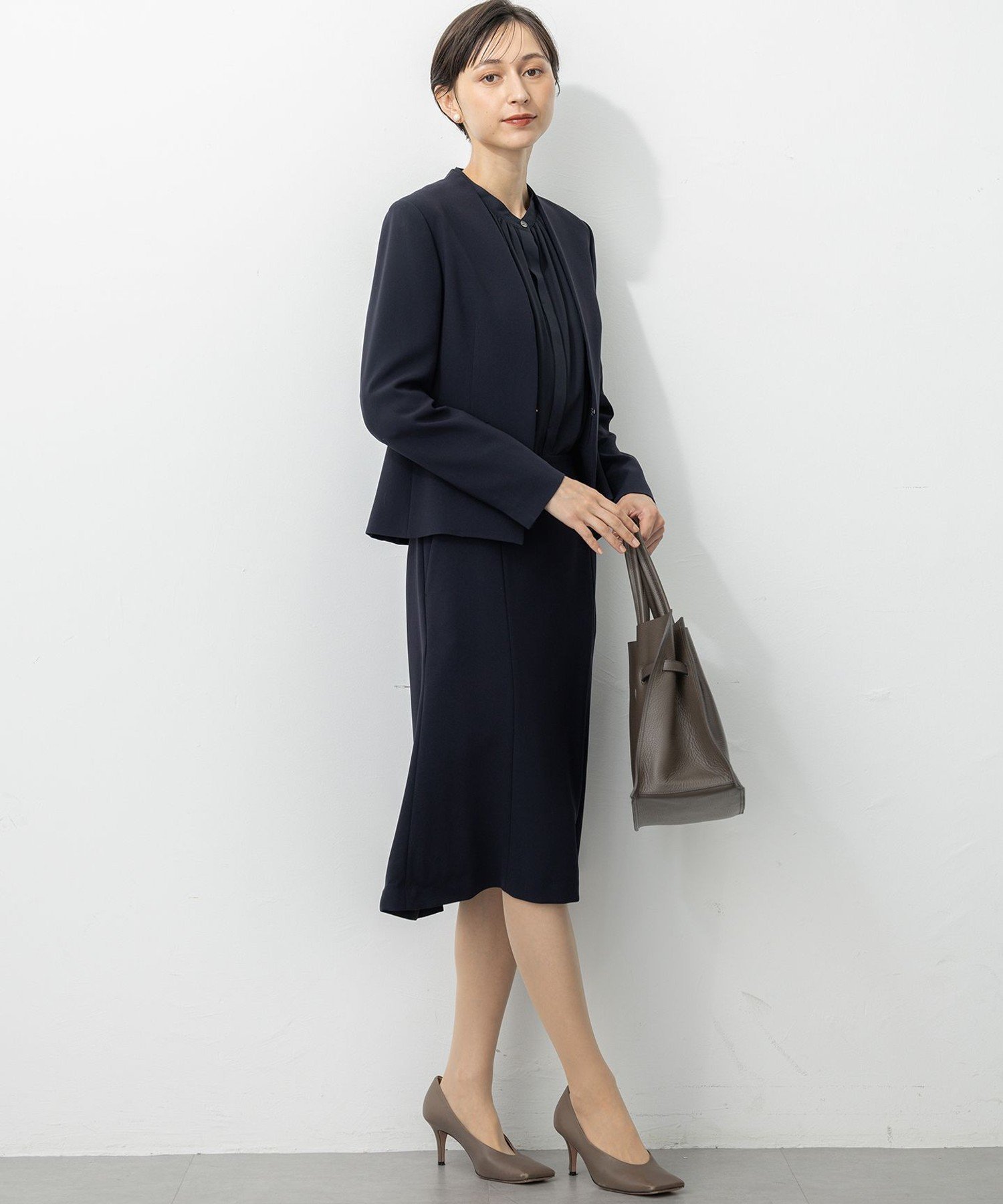 23区｜【セットアップ対応/洗える】トリアセダブルジョーゼット ノー