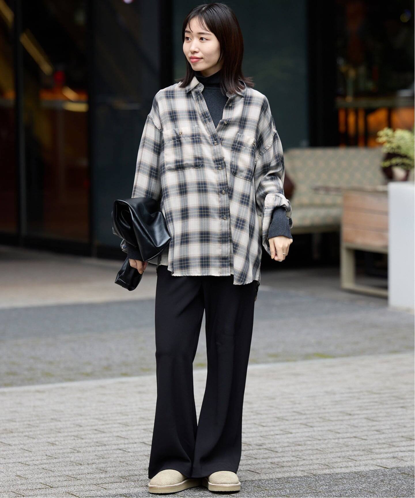 SLOBE IENA｜《追加》ビエラチェックルーズシャツ | Rakuten Fashion