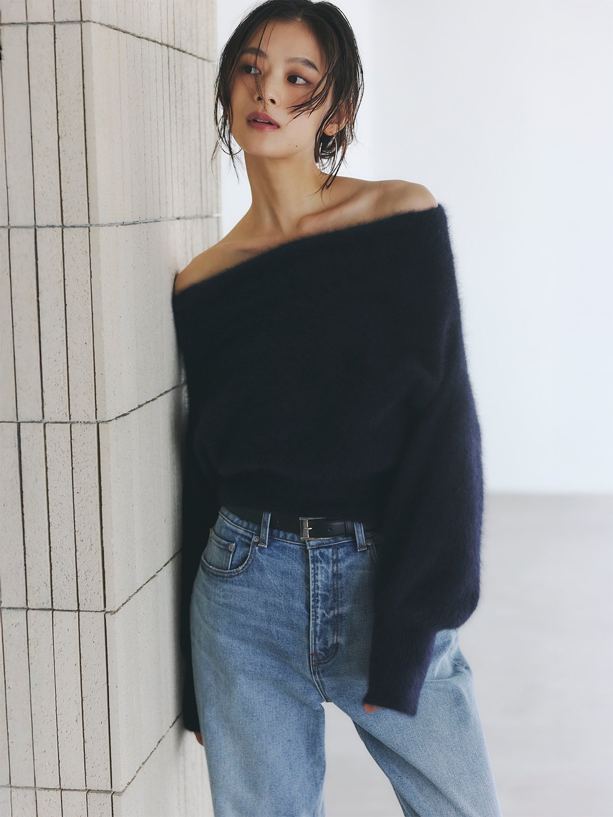 anuans｜ラクーンフォックスオフショルニットプルオーバー | Rakuten