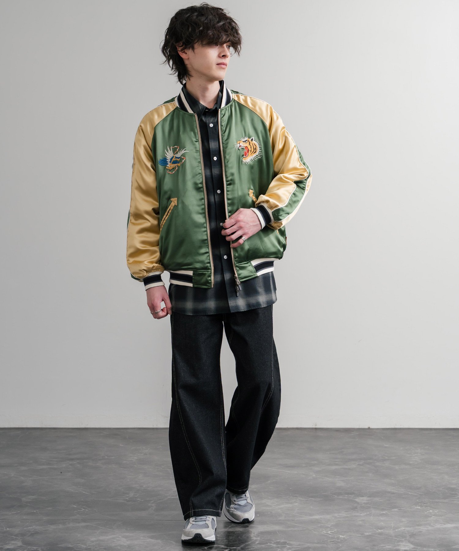 Rocky Monroe｜KRIFF MAYER スーベニア刺繍ひっくりスカジャン