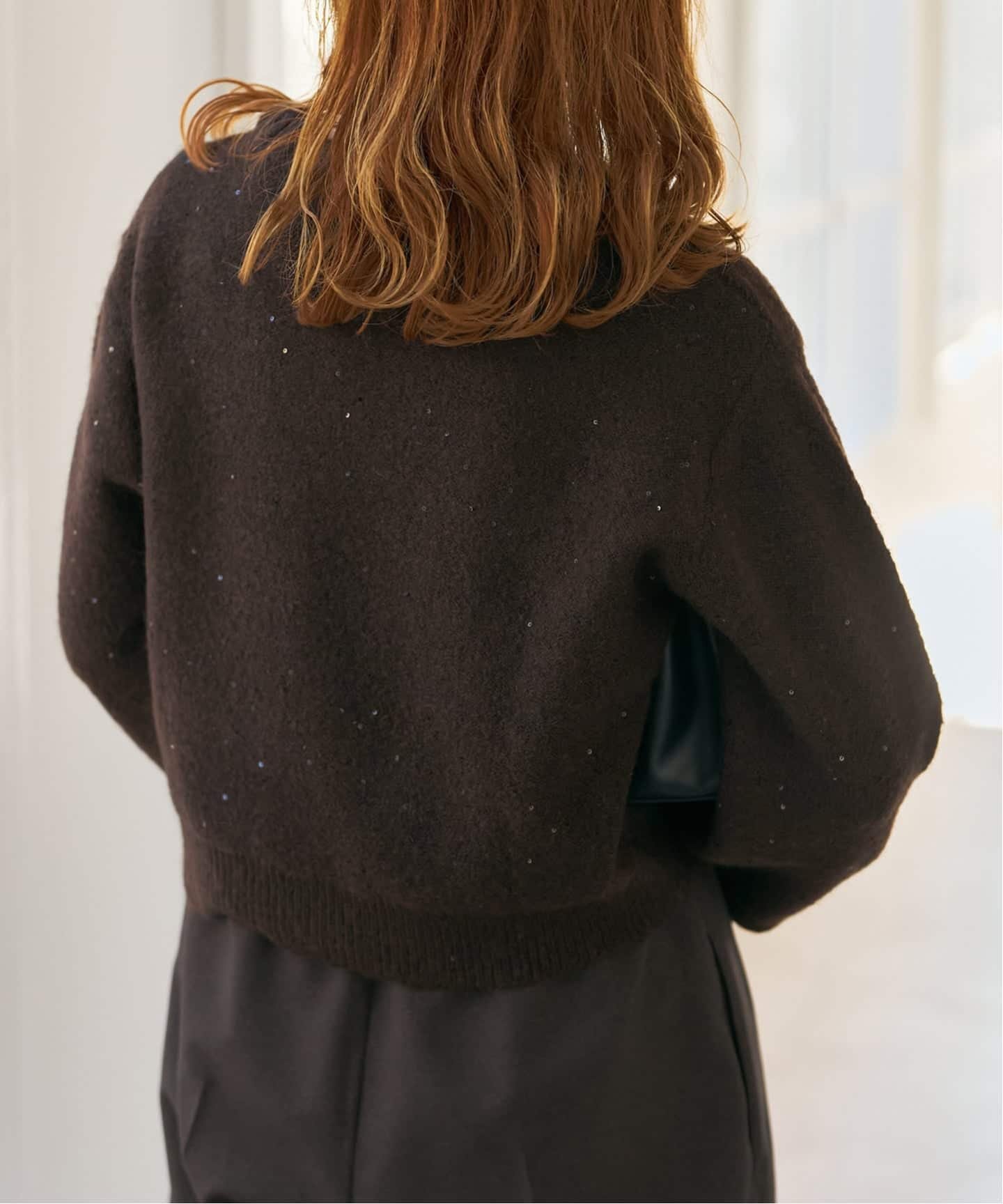 Spick & Span｜《新色有り / 追加》スパンコールショート丈ニット