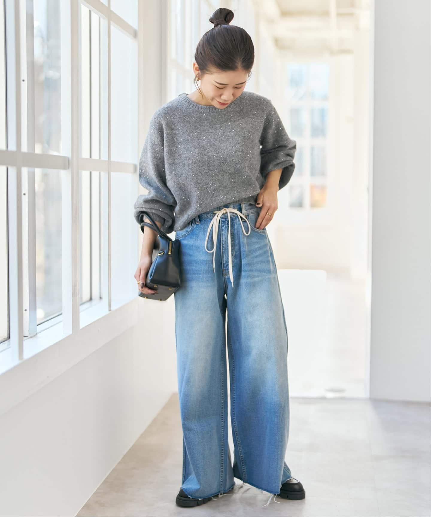 Spick & Span｜《新色有り / 追加》スパンコールショート丈ニット