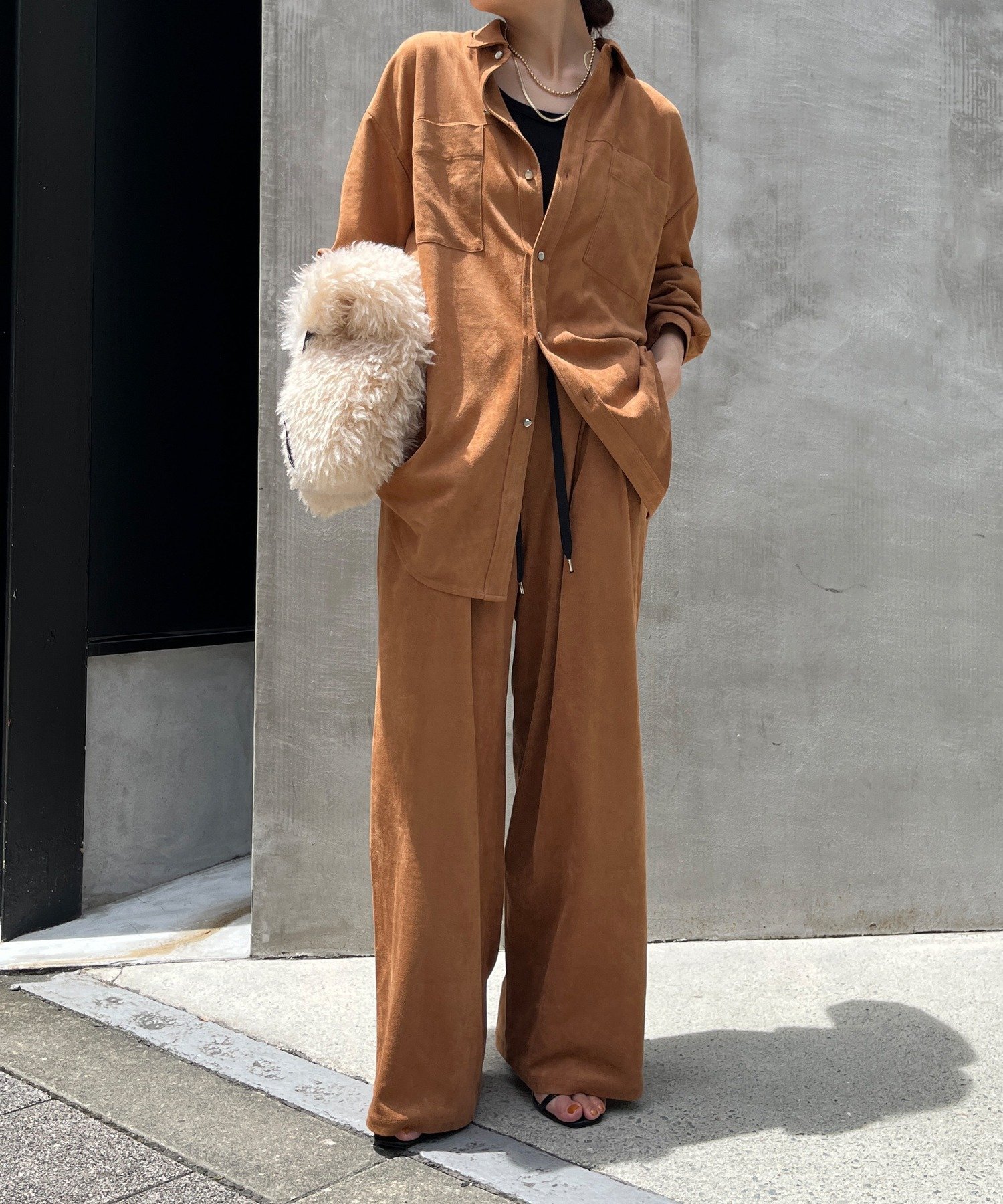 DOUDOU｜スウェードシャツ | Rakuten Fashion(楽天ファッション／旧