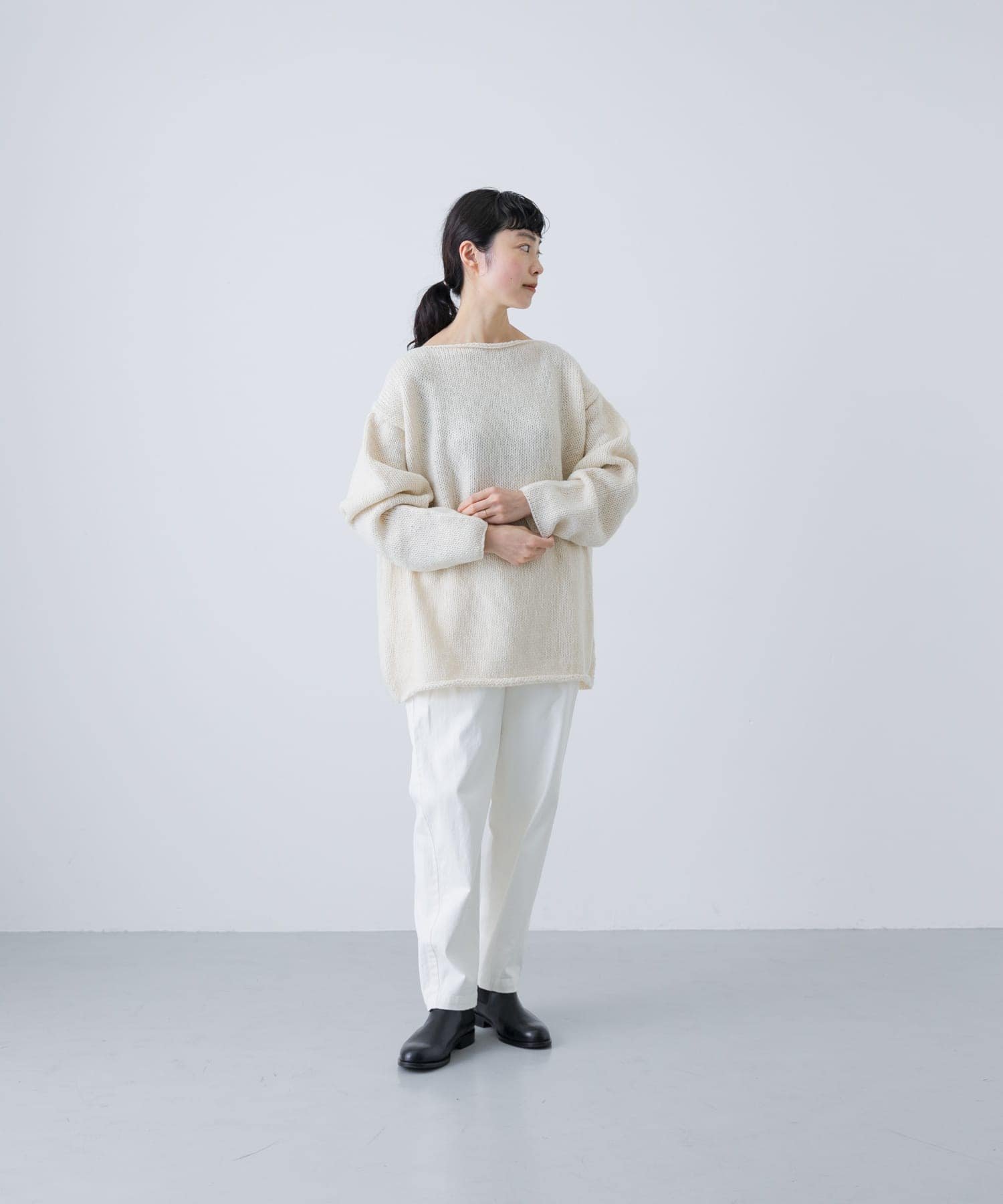 かぐれ｜『2サイズ展開』ペルーボートネックニット | Rakuten Fashion