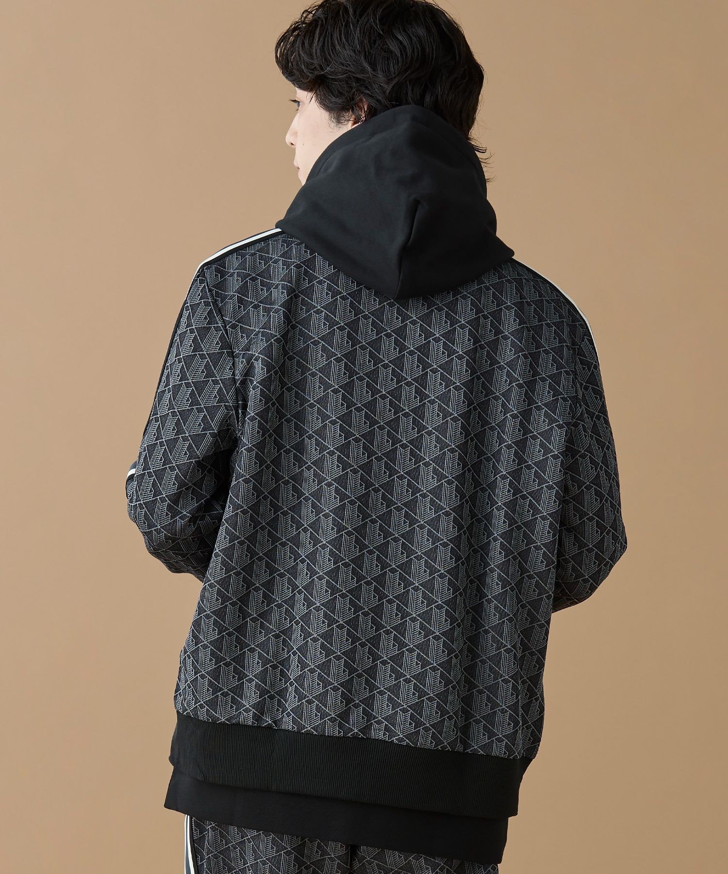 LACOSTE｜モノグラムジャカードトラックジャケット 【セットアップ対応