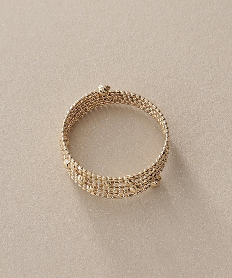 COCOSHNIK｜K10ハニーカットボール形状記憶 リング大(15号,18号