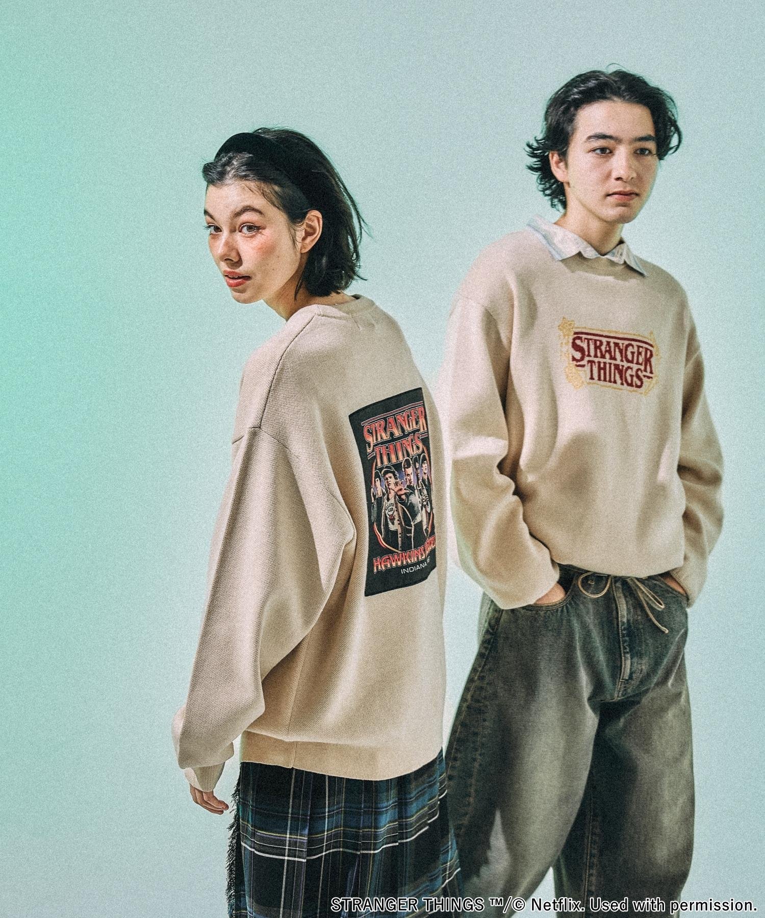 niko and ｜【STRANGER THINGS】コラボジャカードニットプル