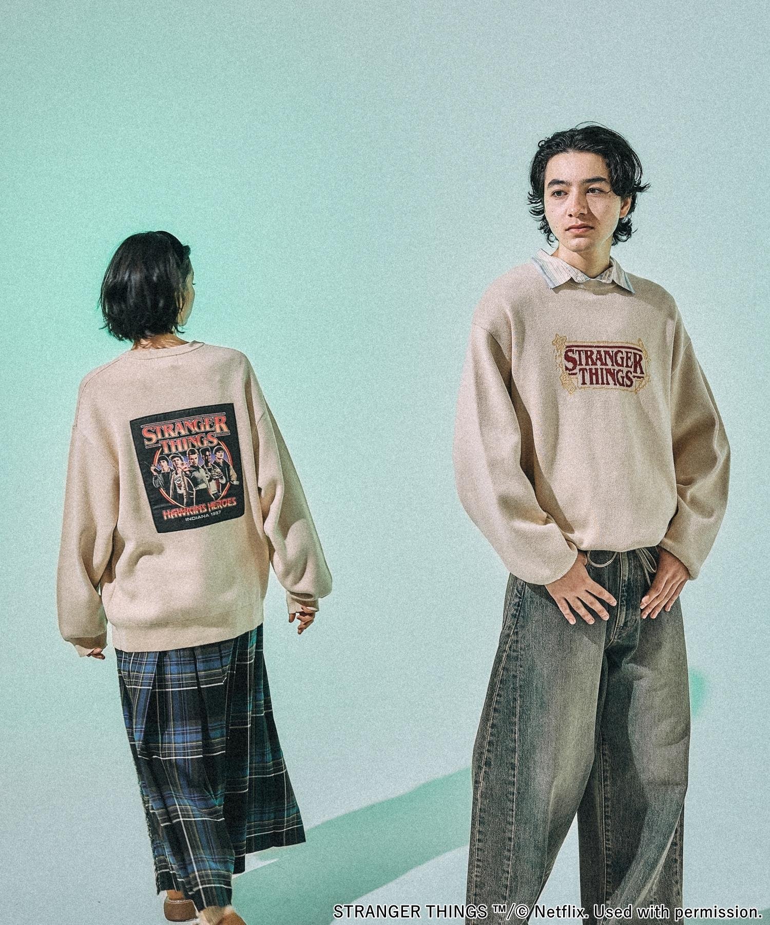 niko and ｜【STRANGER THINGS】コラボジャカードニットプル