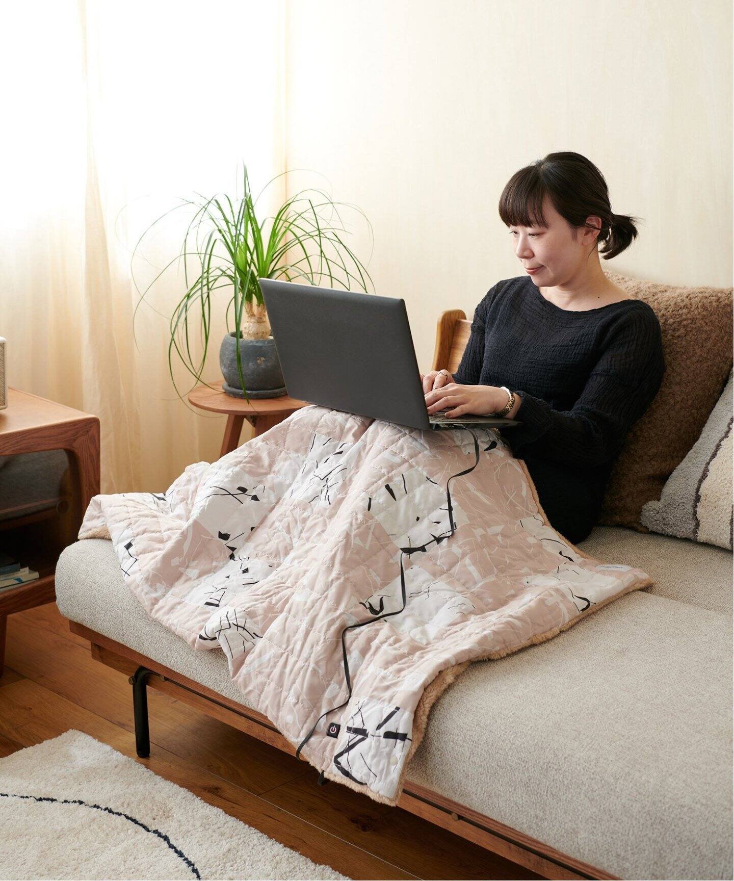 journal standard Furniture｜USB BLANKET LINEPATCH 洗える USB