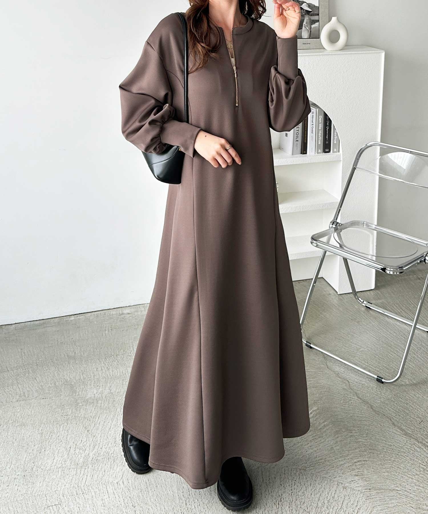 GeeRA｜前後2WAYハーフジップワンピース | Rakuten Fashion(楽天