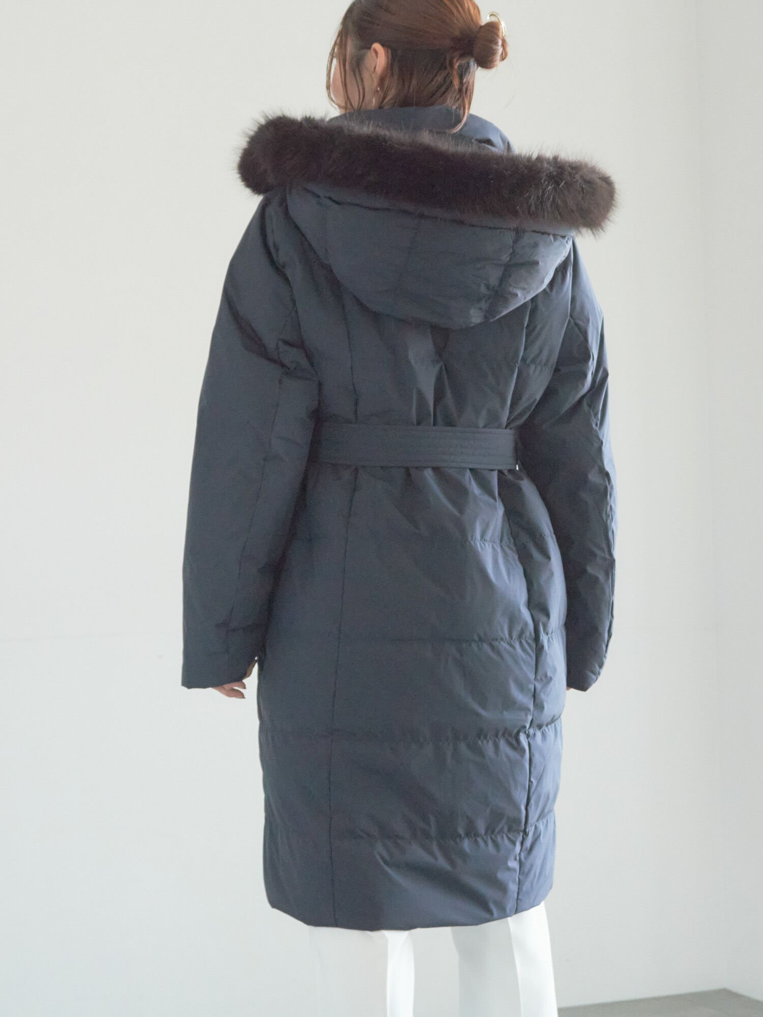 Te chichi｜【宮本茉由着用】フードロングダウンコート | Rakuten