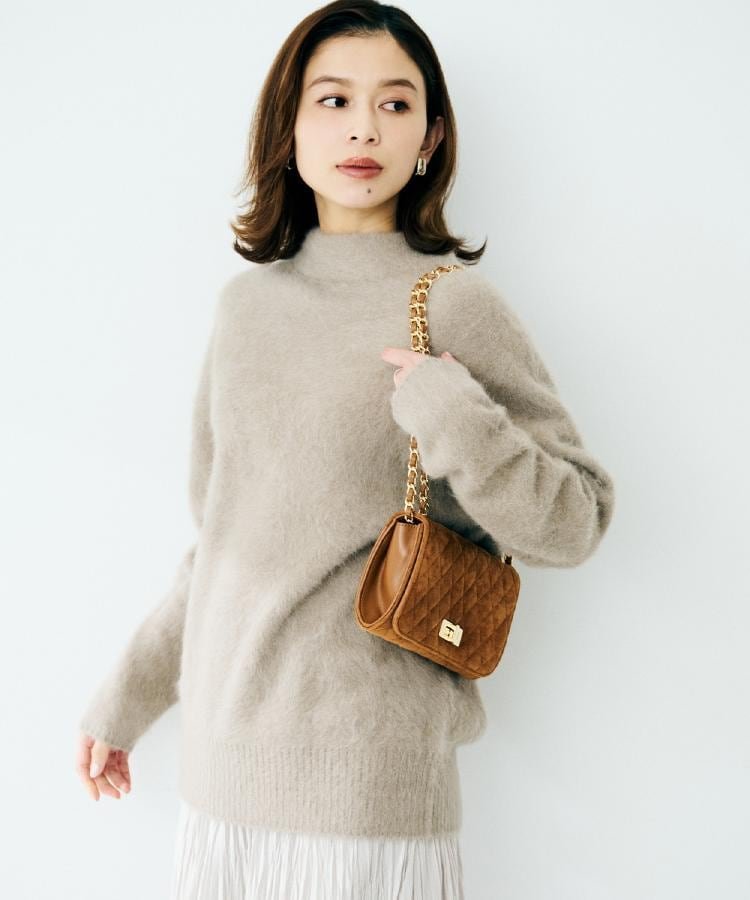 UNTITLED｜【大人な品格/ふわふわニット】フォックスカシミヤ コクーン