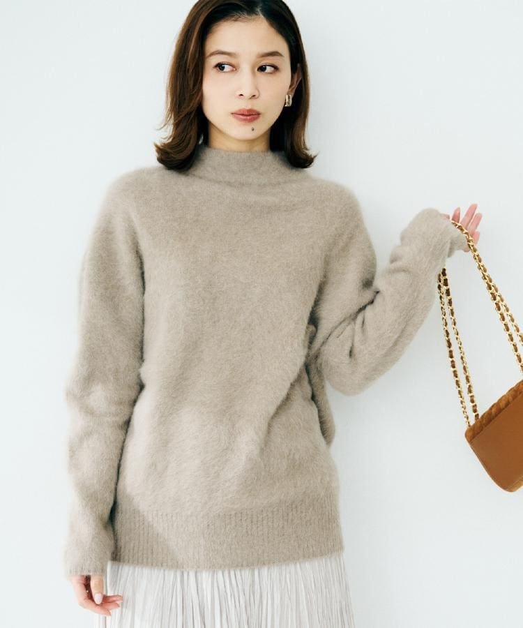 UNTITLED｜【大人な品格/ふわふわニット】フォックスカシミヤ コクーン