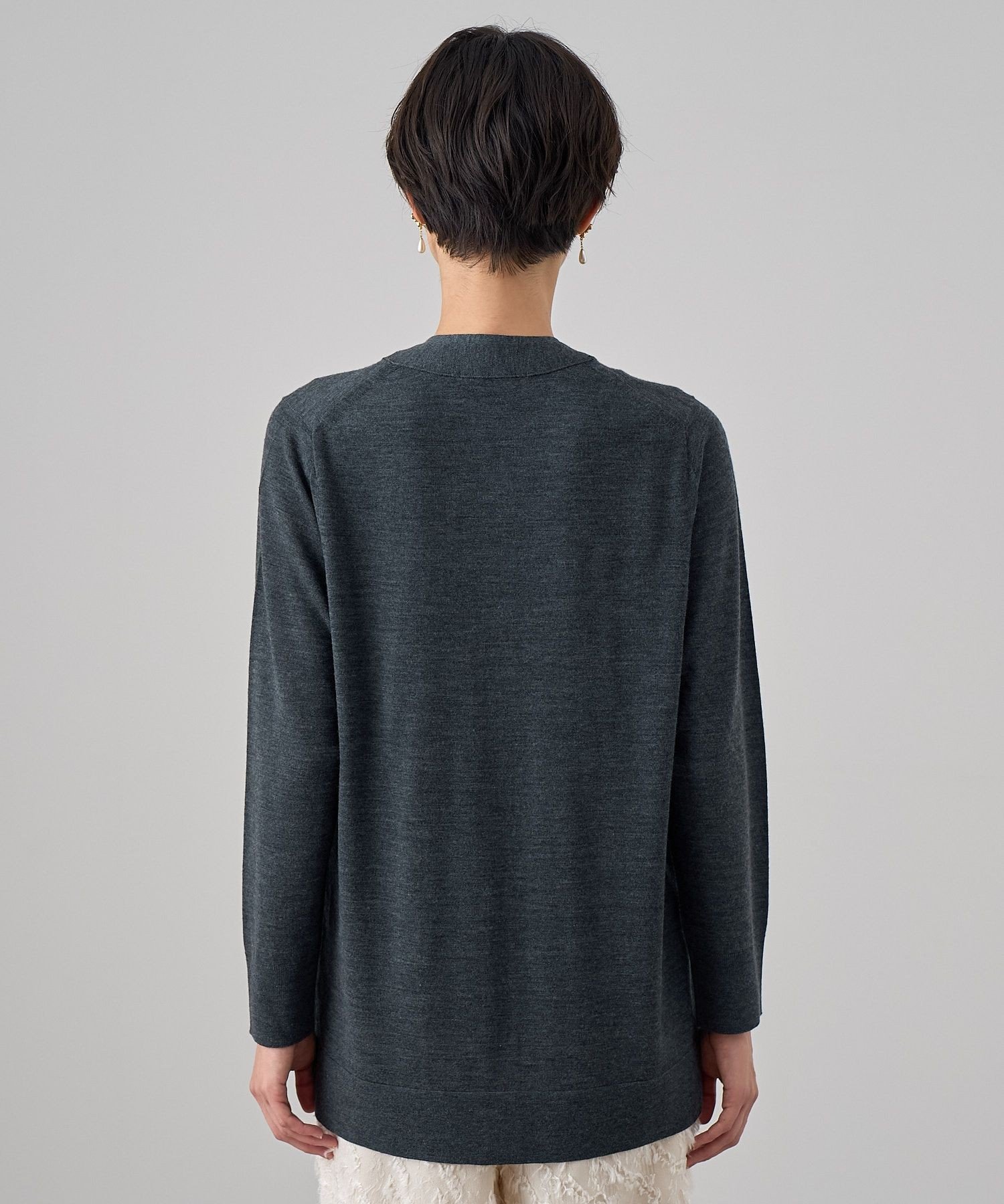 ANAYI｜エキストラメリノVネック カーディガン | Rakuten Fashion(楽天