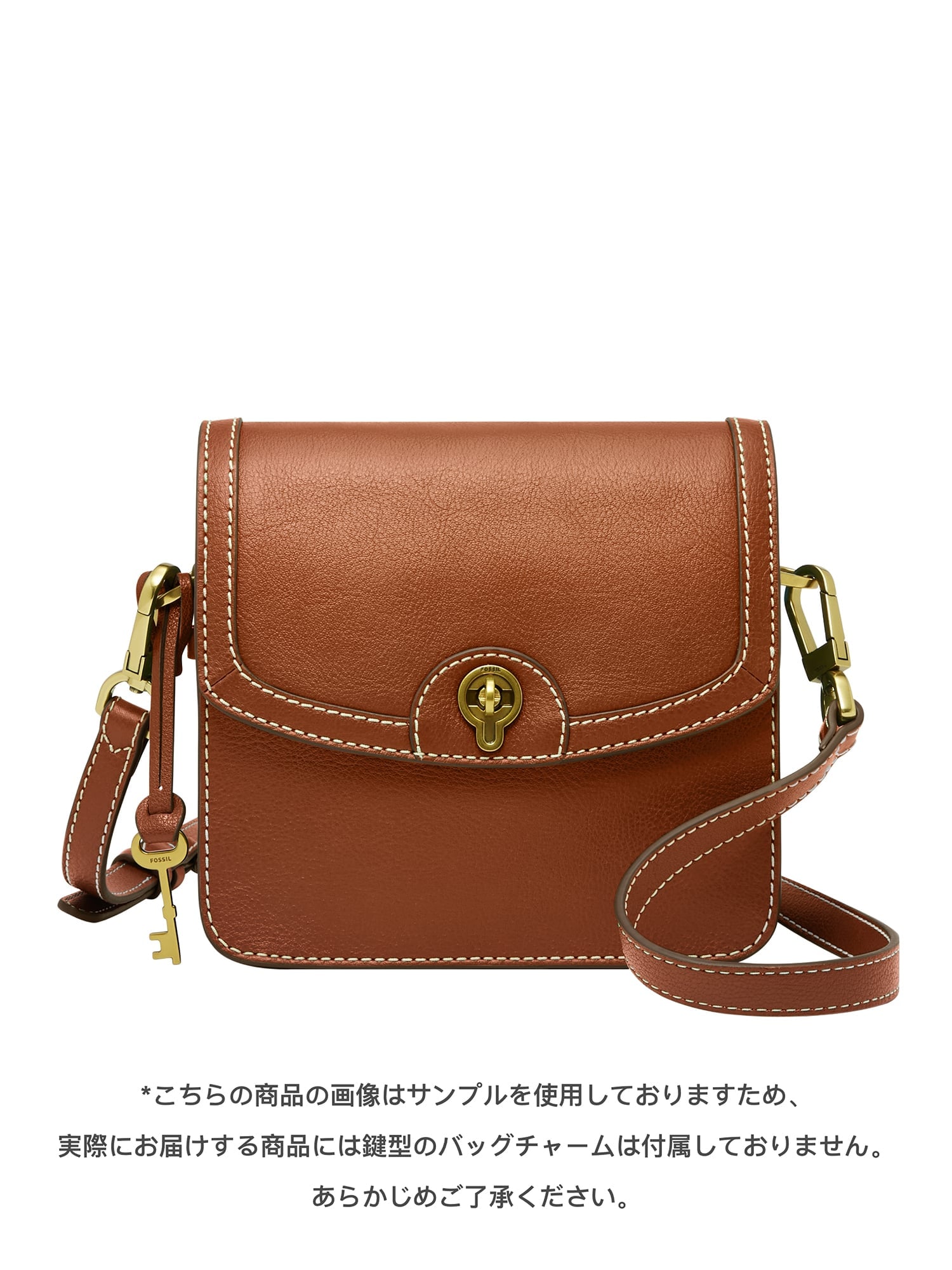 FOSSIL｜フォッシル 斜めがけバッグ レディース レザー ブラウン