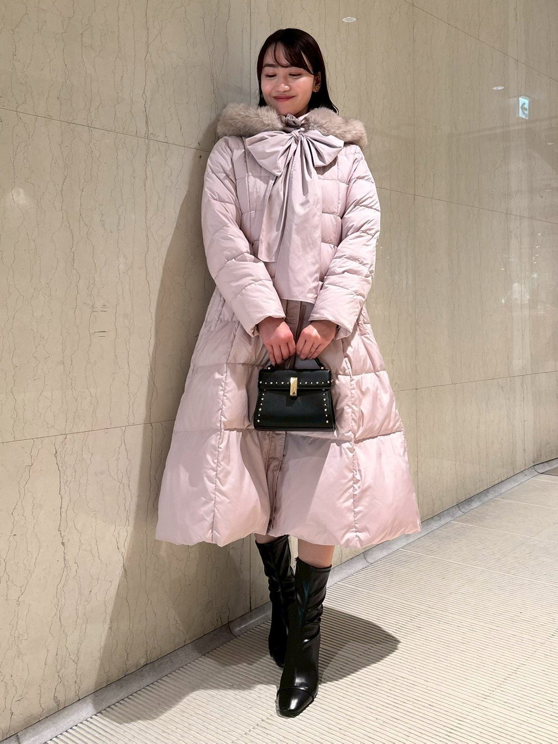 CELFORD｜【限定カラーあり】フードリボンロングダウンコート