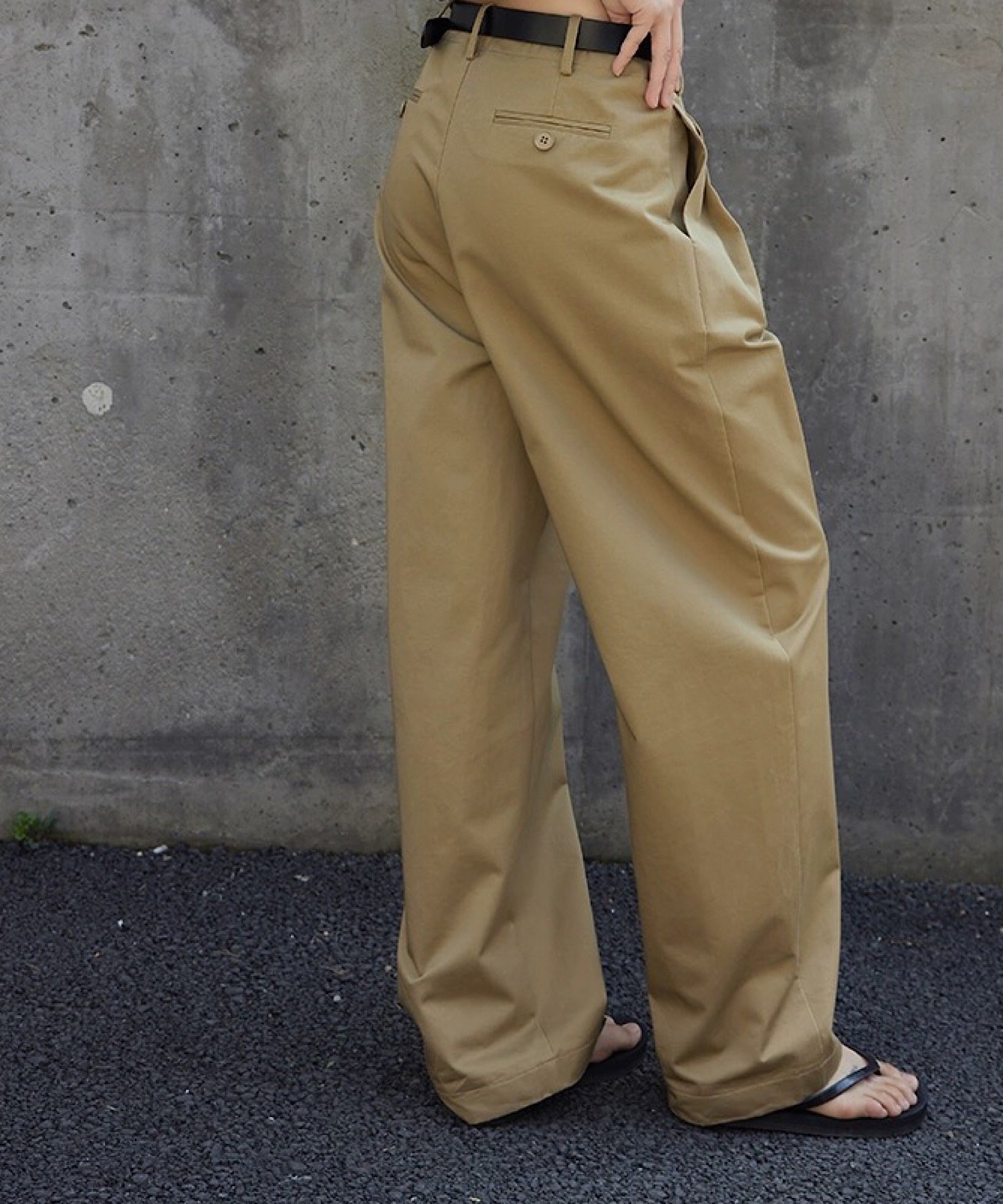 SMILE ORCHID｜タック入りワイドチノパン | Rakuten Fashion(楽天