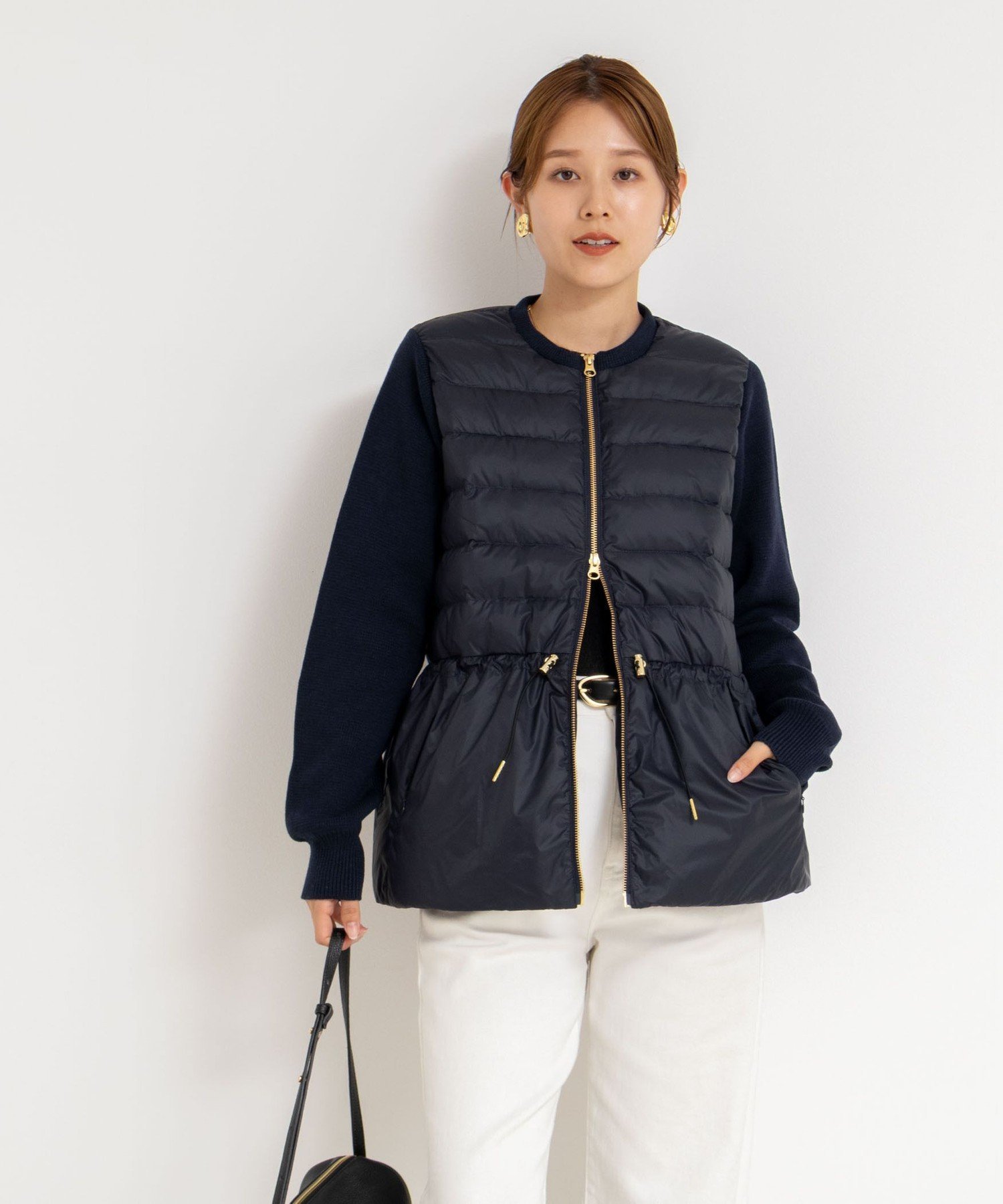 NOLLEY'S｜【TAION/タイオン】別注ニットコンビダウンジャケット