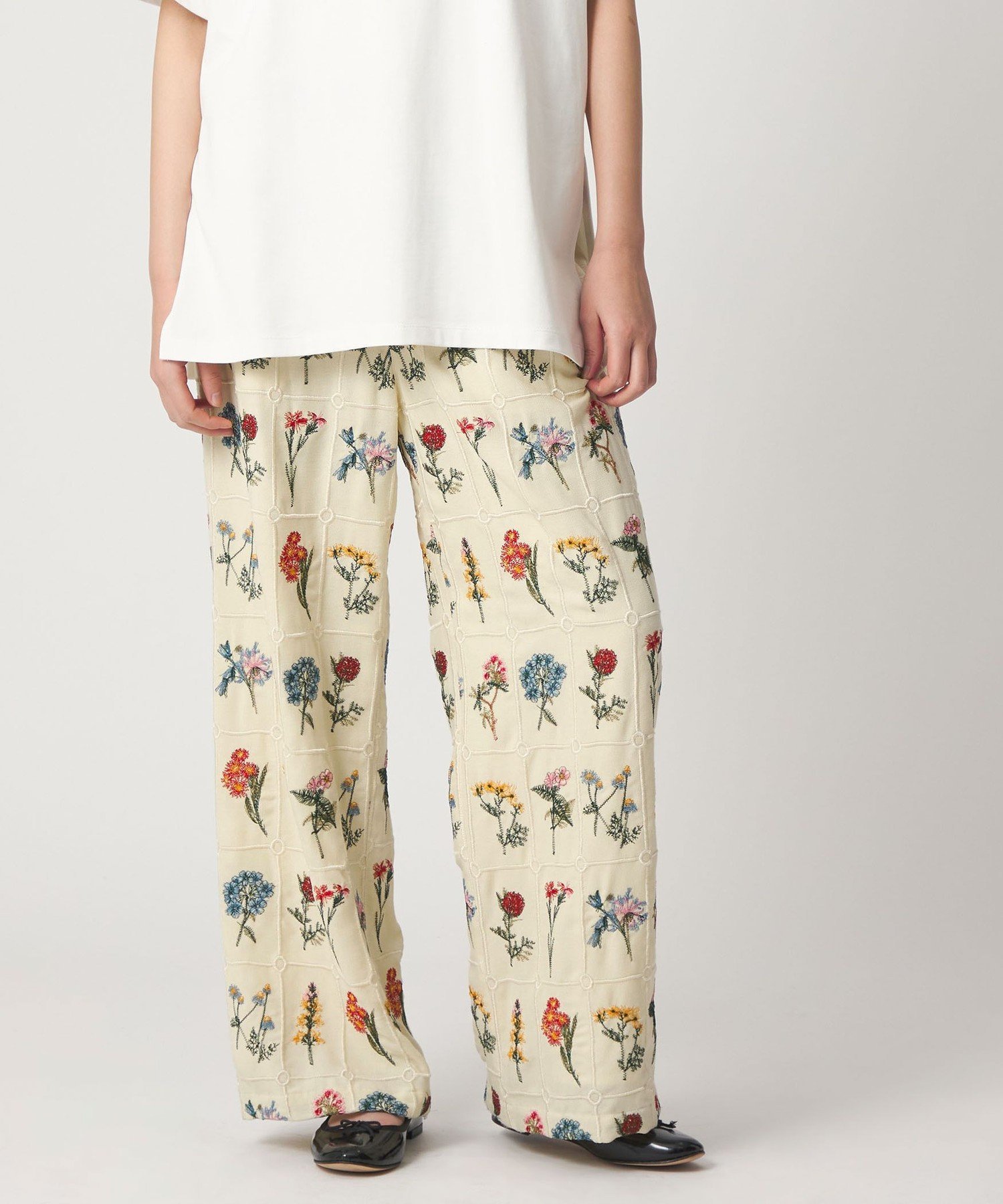 CITEN｜<CITEN>ブロックフラワーシシュウイージーパンツ | Rakuten