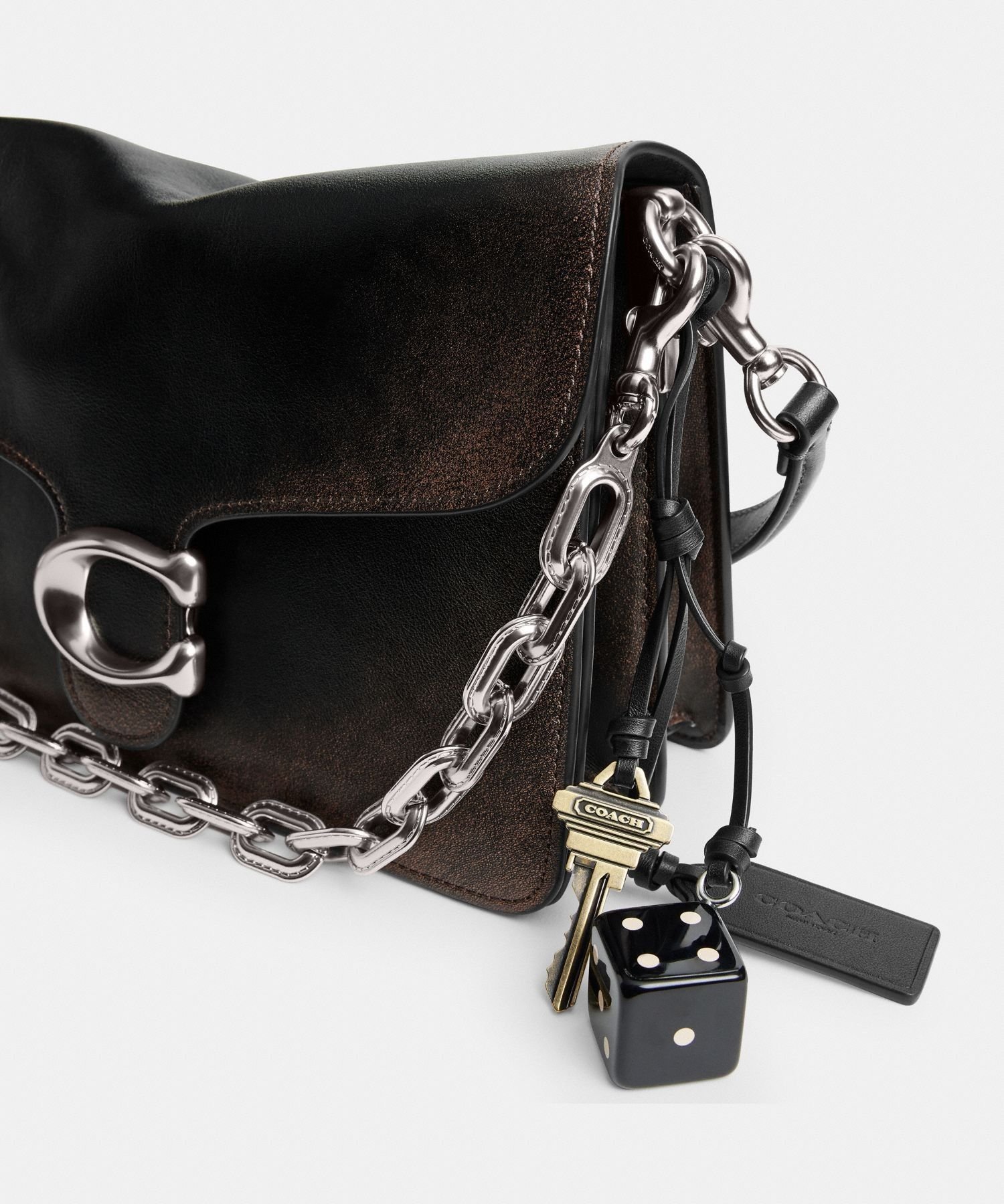 COACH｜【公式】チェーン タビー ショルダー バッグ・ラブド レザー