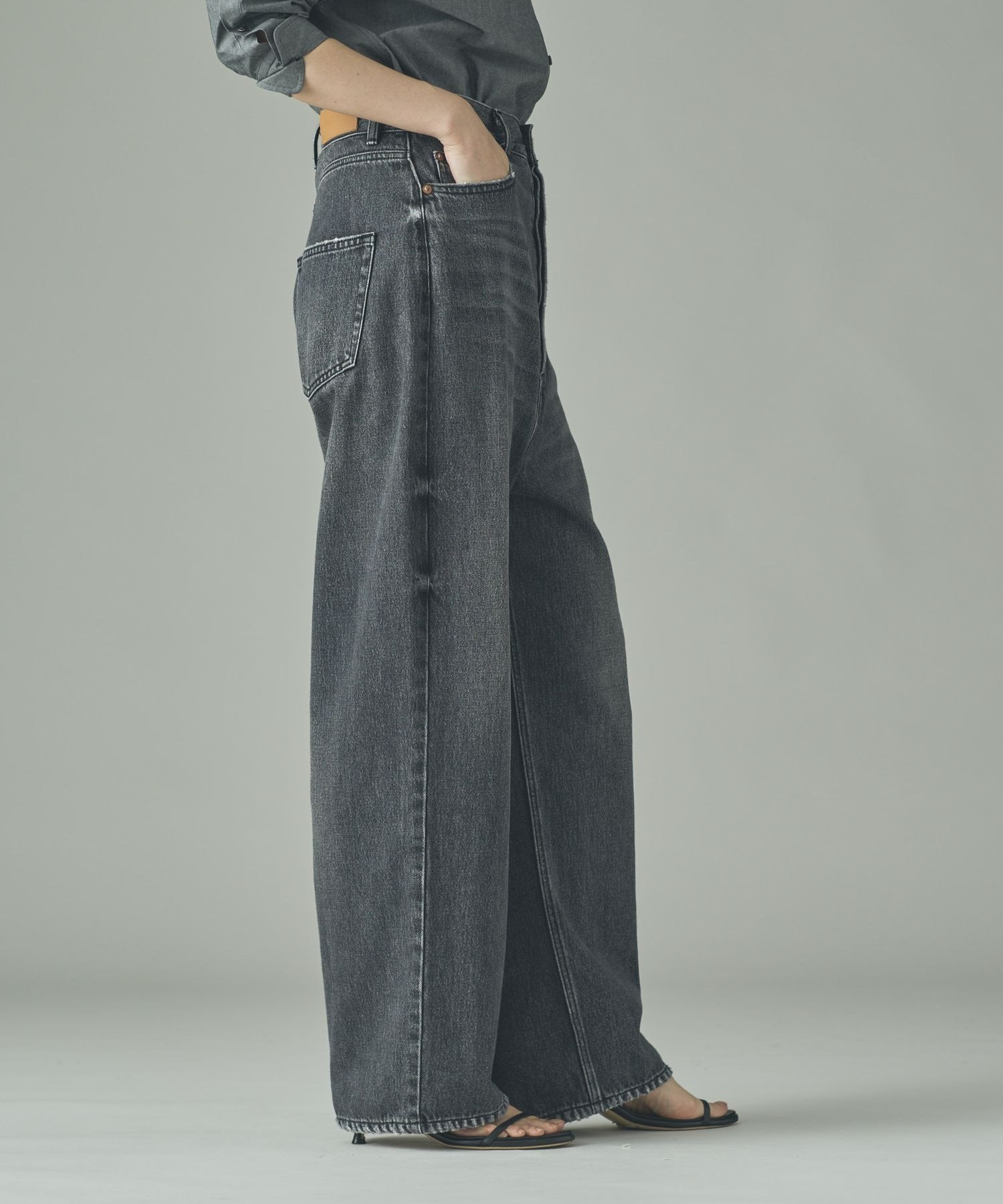 【美品✨】Curensology 〈&RC〉ワイドルーズデニムパンツ Curensology（カレンソロジー） ジーンズ デニム デニムパンツ /「＆RC