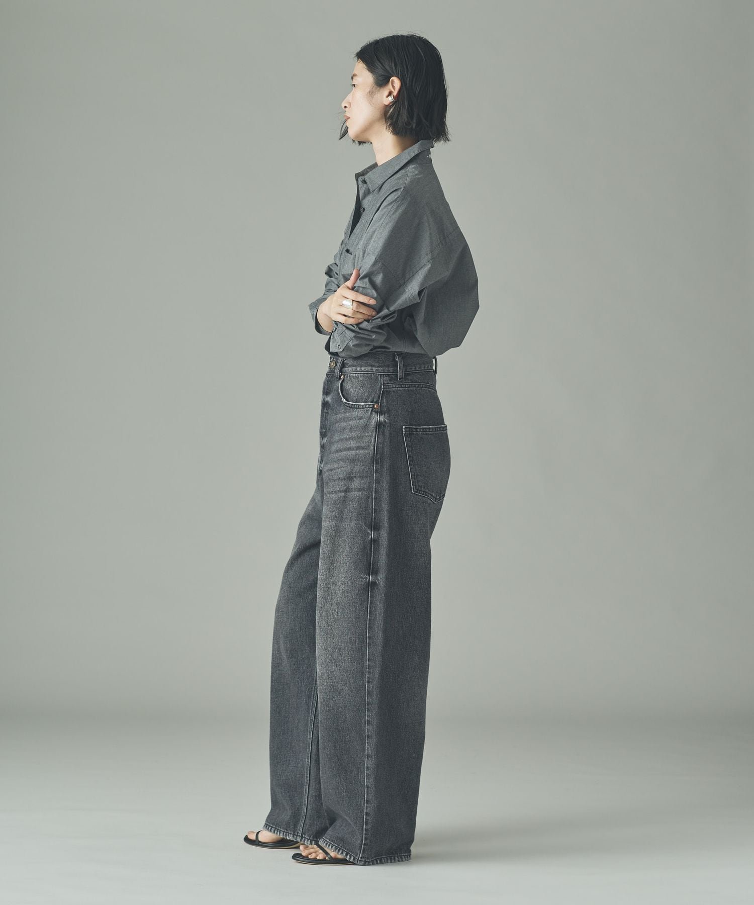 Curensology ＜&RC ＞ ワイドルーズデニムパンツ Curensology（カレンソロジー） ジーンズ デニム デニムパンツ /「＆RC