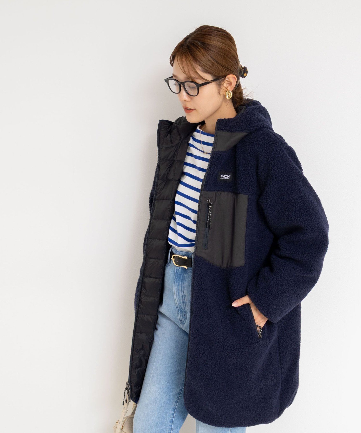 NOLLEY'S｜◇【WEB限定】【TAION/タイオン】別注ボア×ダウンフード