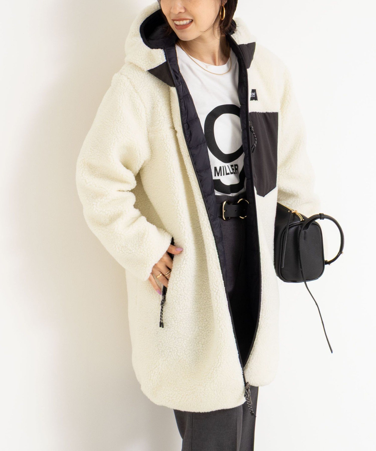 NOLLEY'S｜◇【WEB限定】【TAION/タイオン】別注ボア×ダウンフード