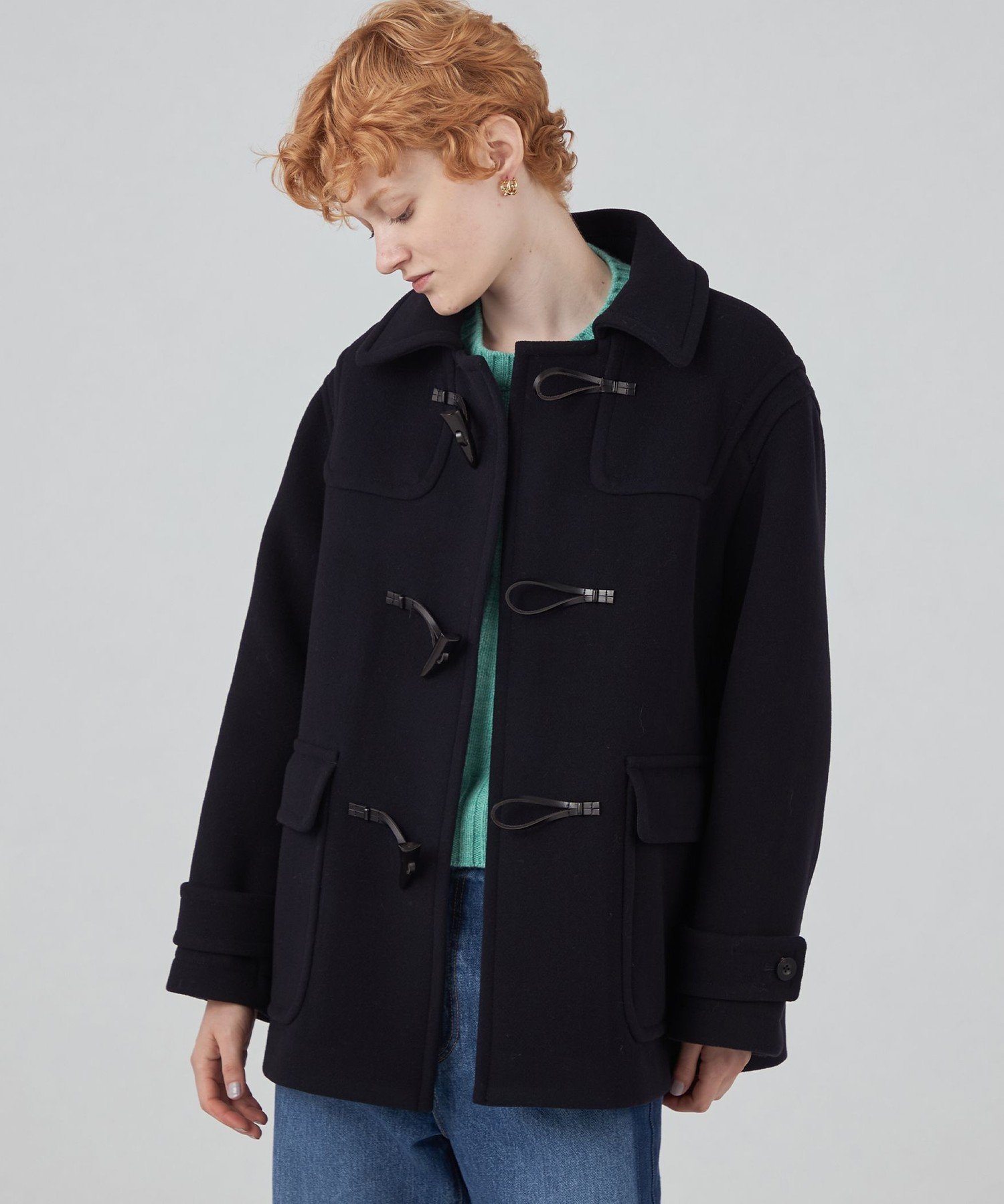 TOMORROWLAND｜ウールナイロンメルトン ダッフルショートコート