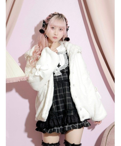 NOEMIE｜うさ耳ポケットハート袖スピンドルファーブルゾン | Rakuten