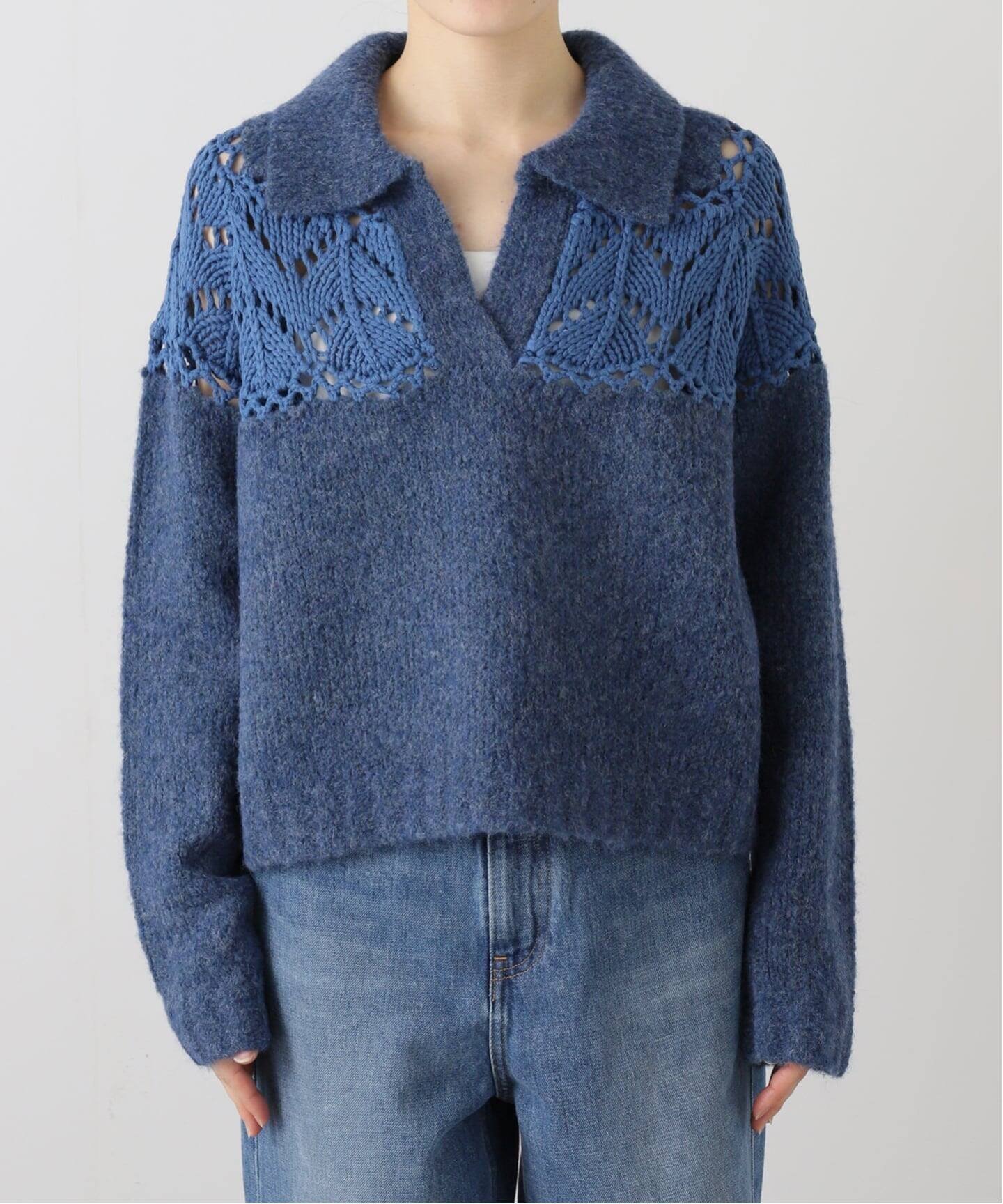 JOURNAL STANDARD｜カギアミキリカエニットポロシャツ | Rakuten