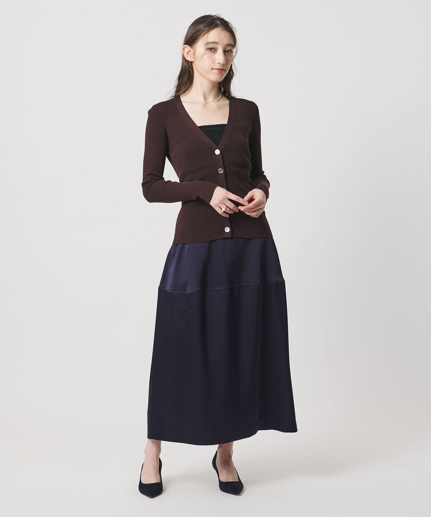 UNITED ARROWS｜サテン コクーン スカート -ウォッシャブル- | Rakuten