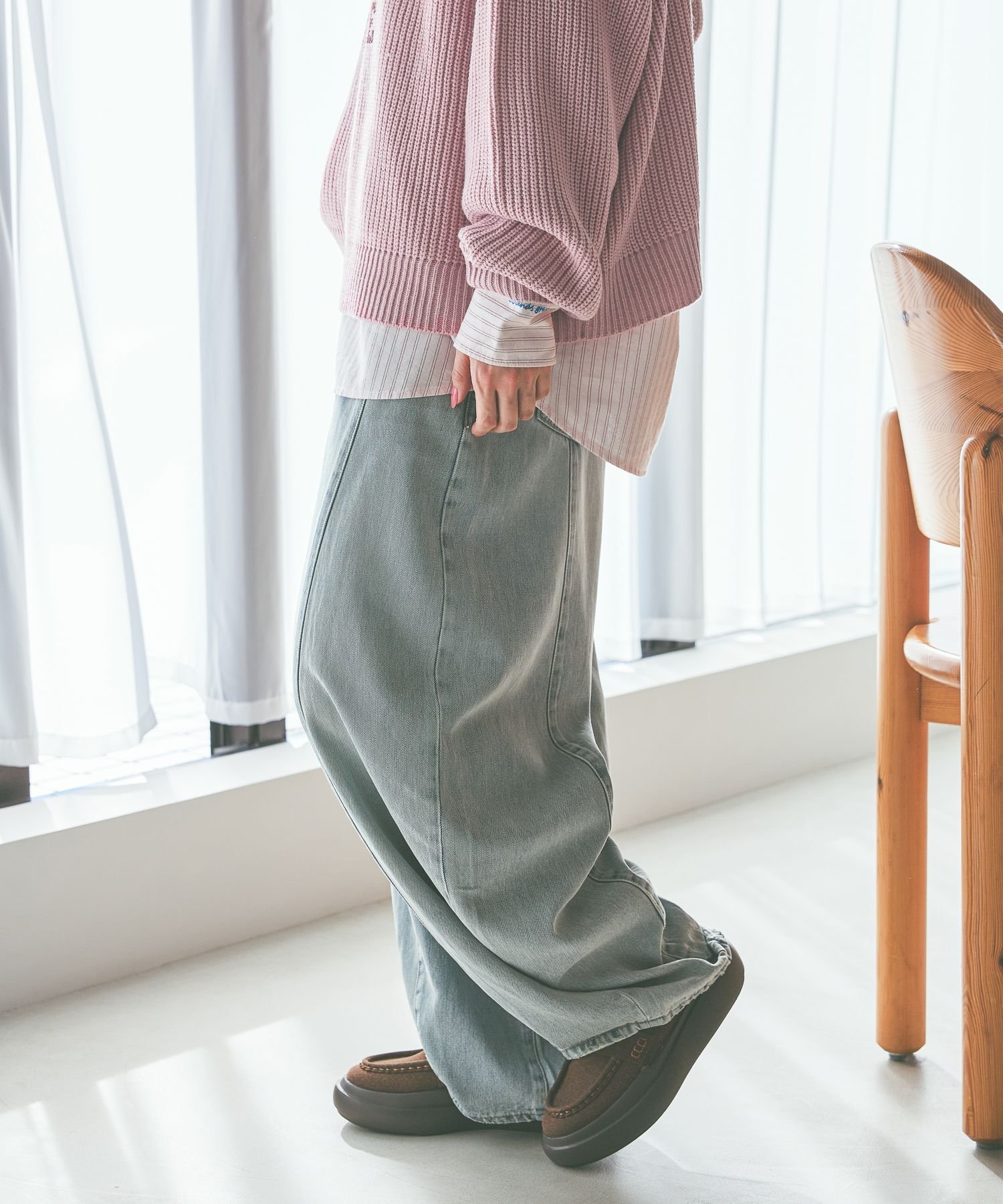 niko and ｜[NKJ 2026SS] 3Dドロップデニムパンツ | Rakuten