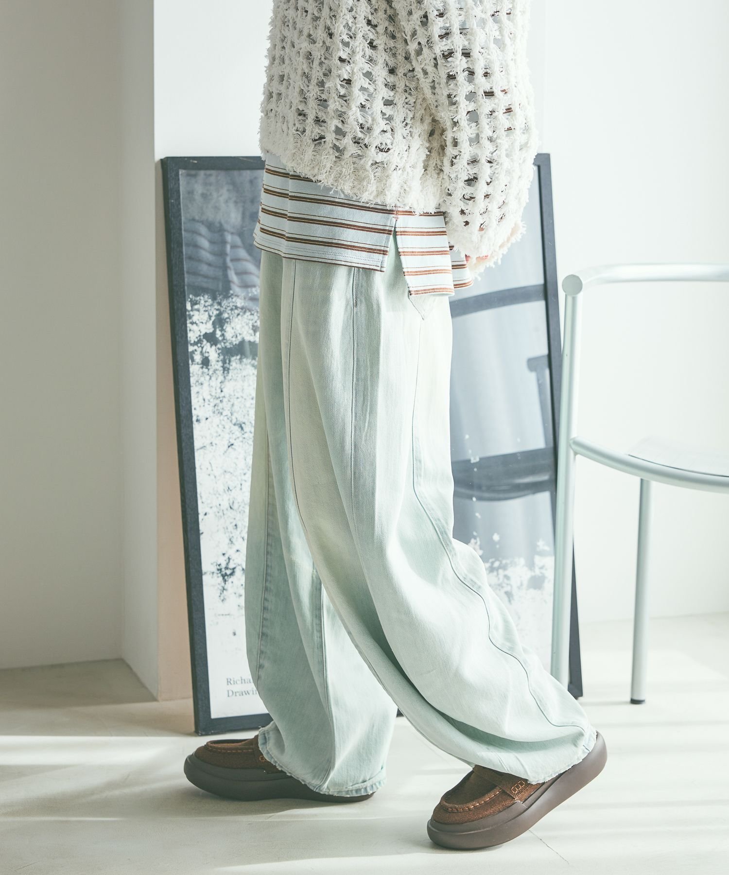 niko and ｜[NKJ 2026SS] 3Dドロップデニムパンツ | Rakuten