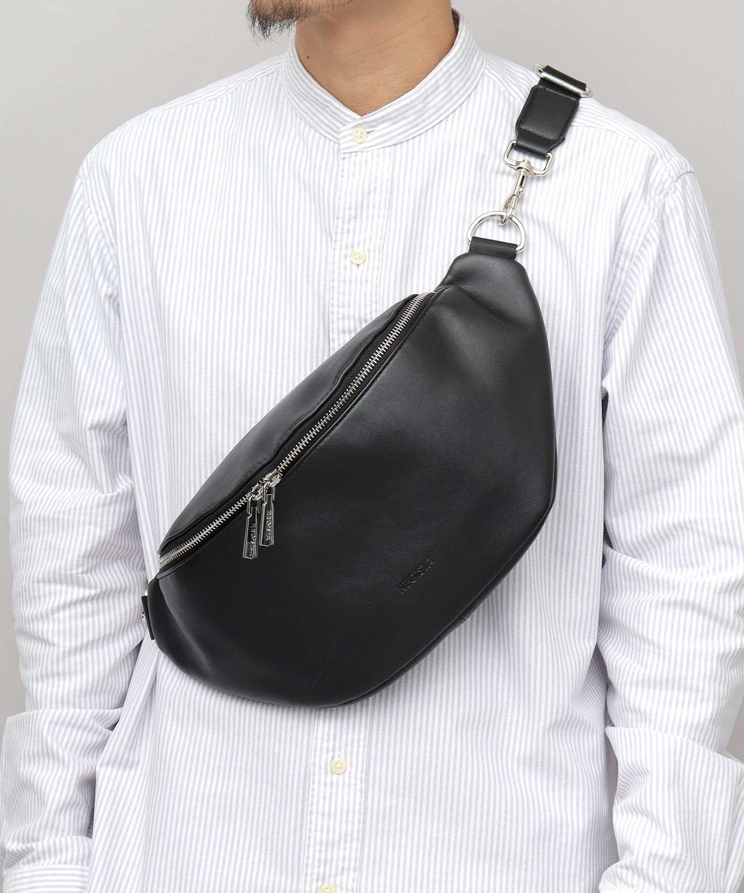 A.M.S.｜ウエストバッグ ウエストポーチ ボディバッグ メンズ レザー