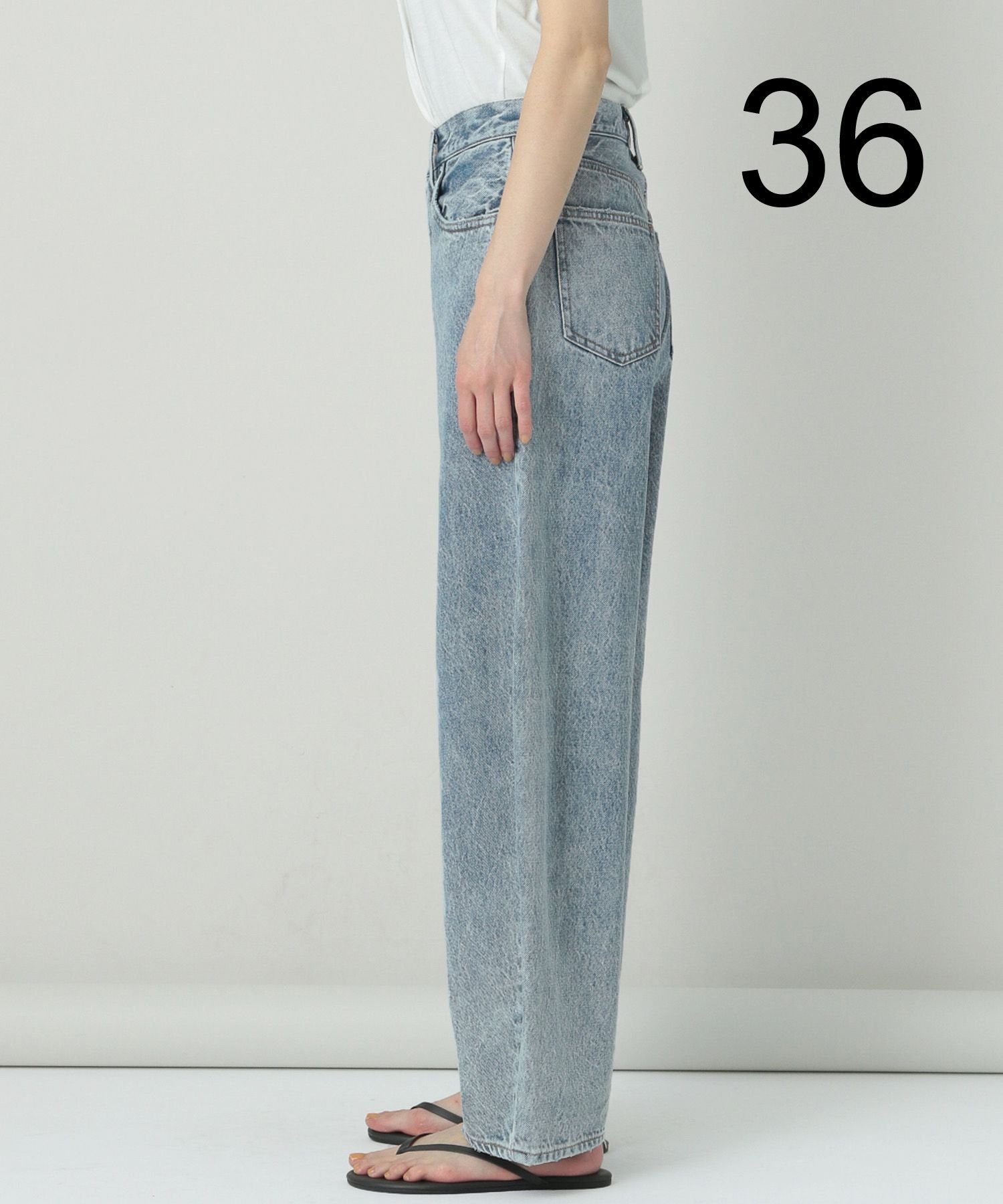 Curensology &RC カーヴィーデニム パンツ 38 Curensology(カレンソロジー)｜〈&RC〉カーヴィーデニムパンツ/ブルー